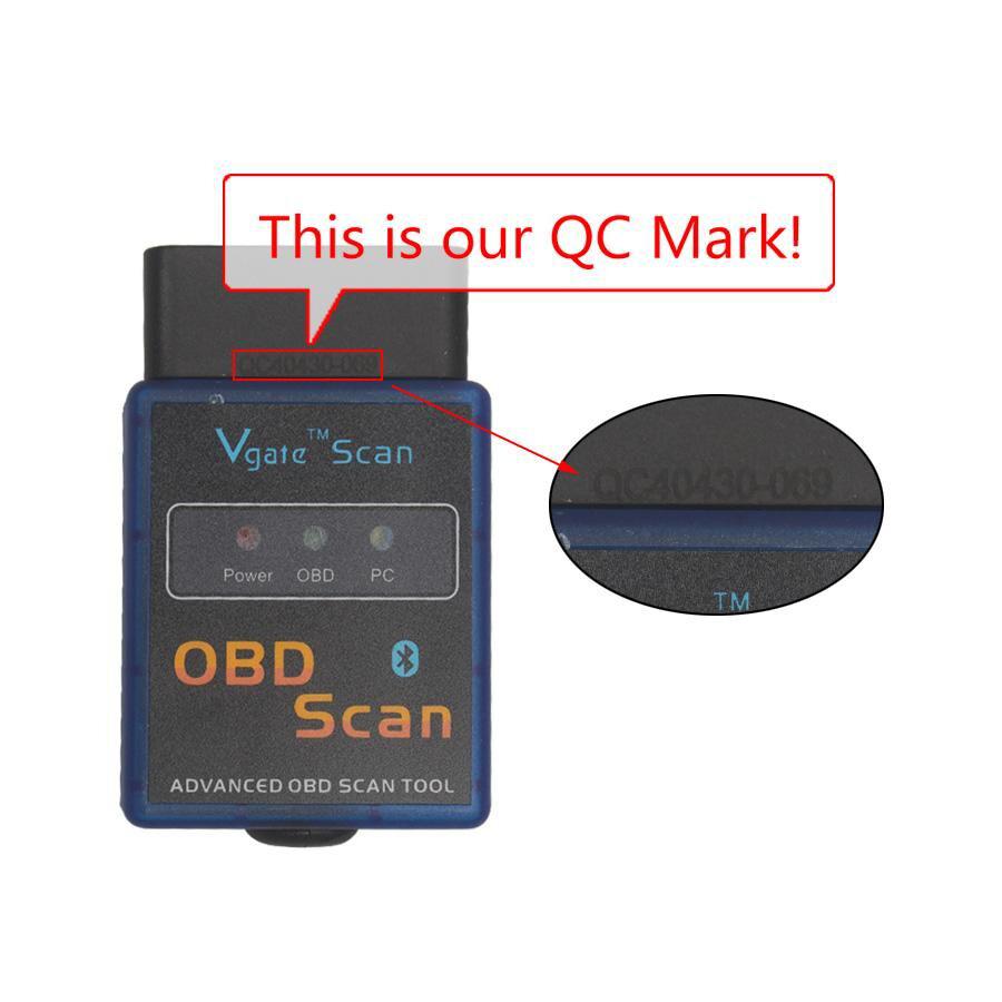 ELM327 Vgate Scan Avançado OBD2 Instrumento de Verificação Bluetooth