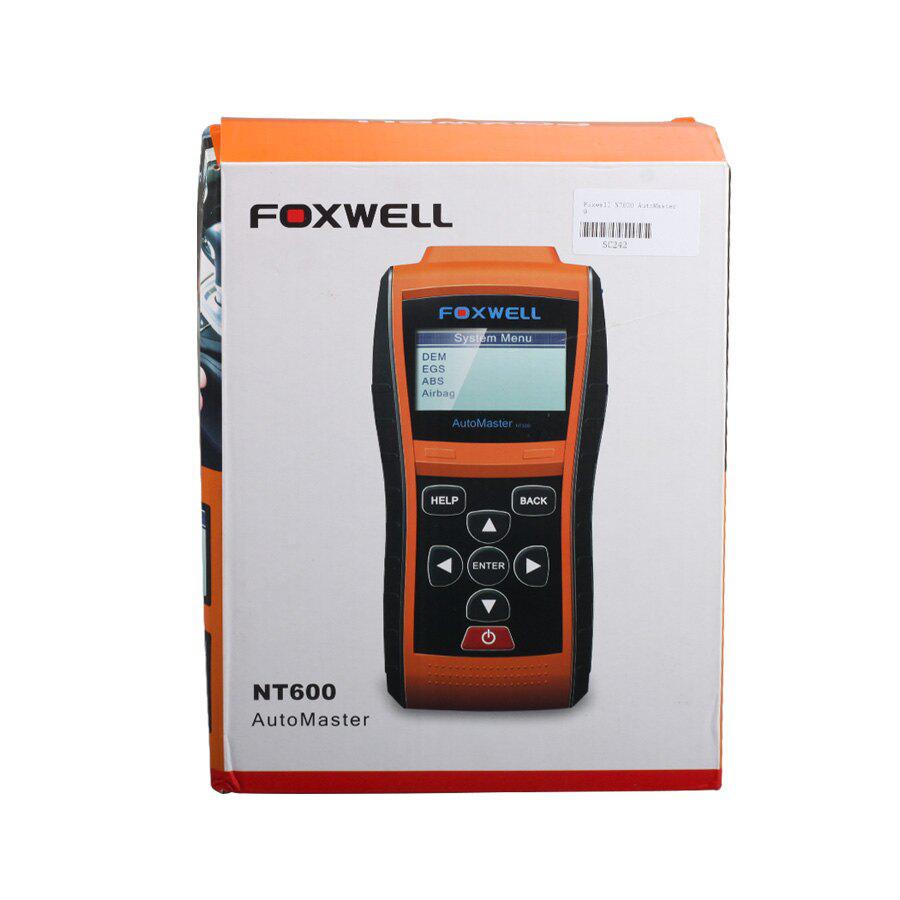 Foxwell NT600 Motor Airbag ABS SRS Reset Scan Tool for Cars /SUVs /minivans