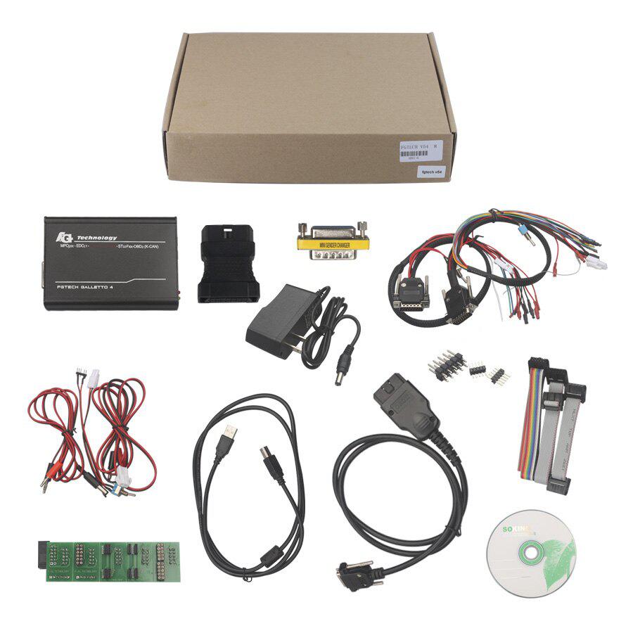 Nova versão V54 FGTech Galletto 4 Master ECU Programmer Tool BDM -TriCore -OBD Support Multi Language