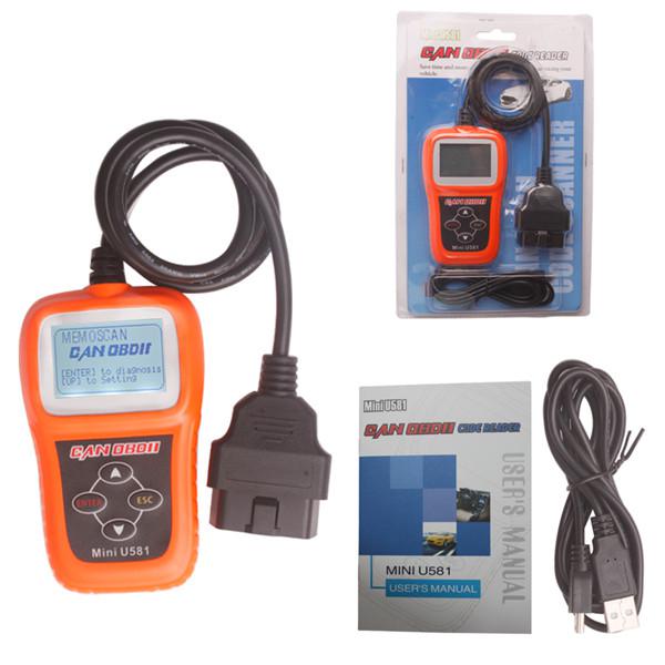 Memoscan Mini U581 CAN OBDII /EOBDII Reader Support Multi languages Update Online