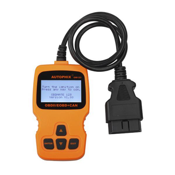 AUTOPHIX OM123 OBD2 EOBD CAN Leitor de código manual do motor (cor Laranja)