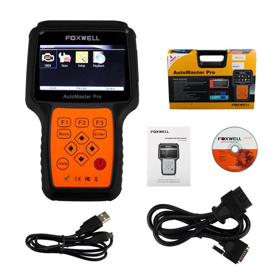 Novo analisador de Sistemas Foxwell NT612 AutoMaster Pro European Makes 4 Systems Scanner