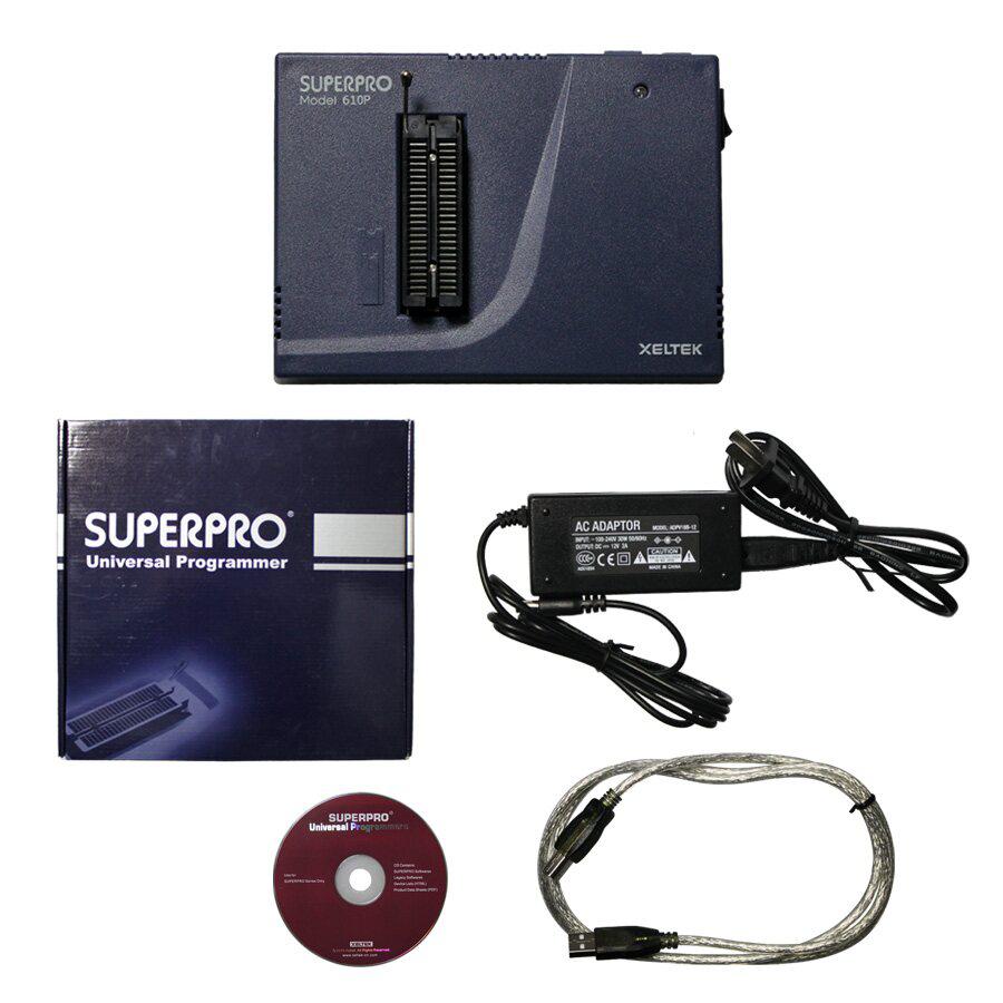 Original Xeltek USB Superpro 610P Universal Programmer with 48 Universal Pin -drivers