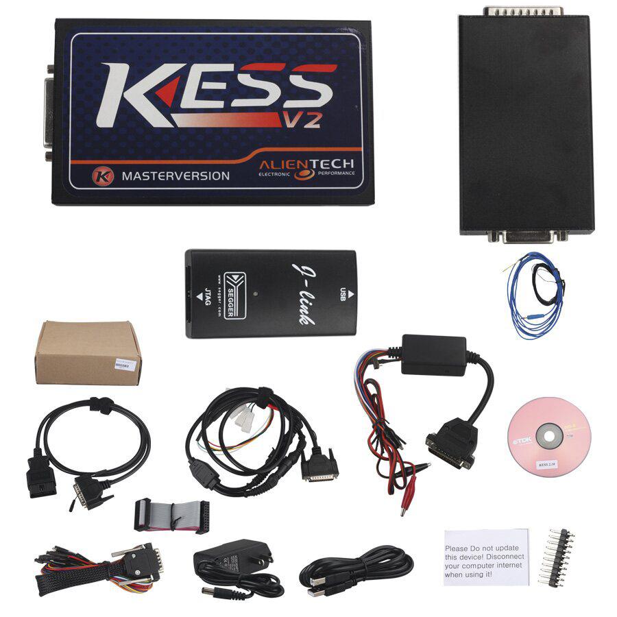 V2.35 FW V3.099 KESS V2 OBD Tuning Kit Versão Master Sem Limitação DOS Token