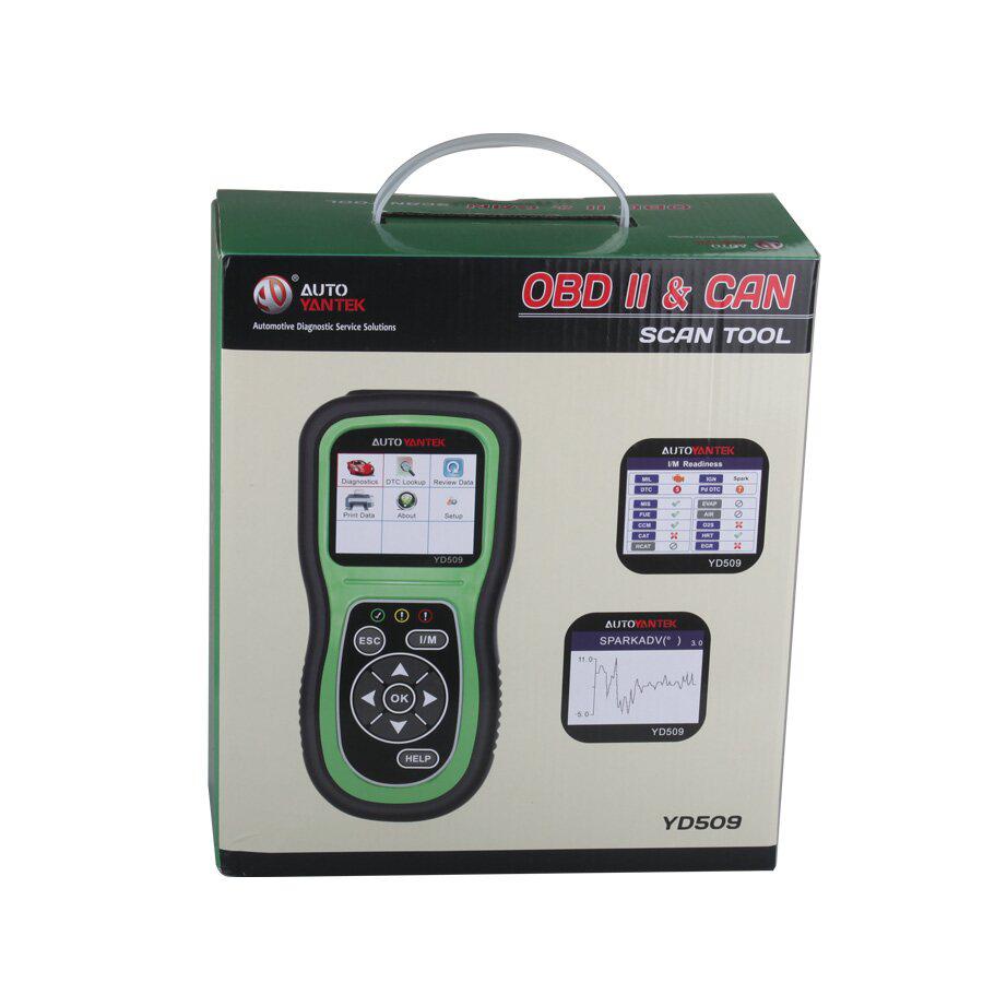 YD509 OBDII EOBD CAN Auto - Código Scanner Suportar Multi - Línguas