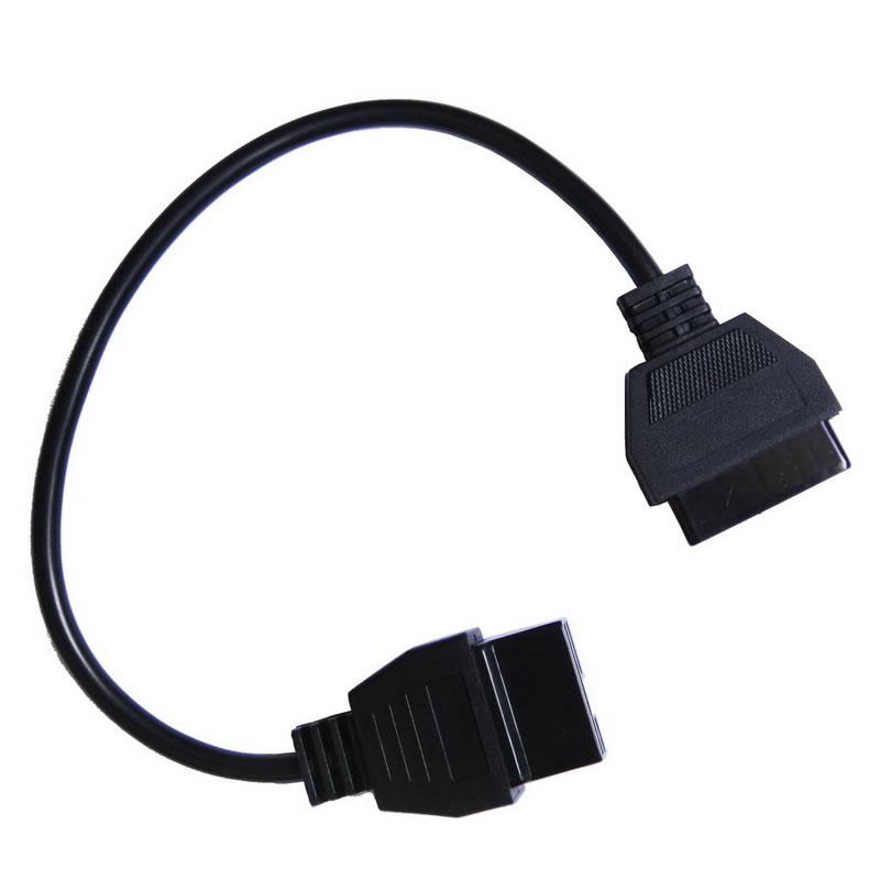 12Pin OBD2 Connector Adapter para Mitsubishi Auto Diagnostic Tool -Black Head