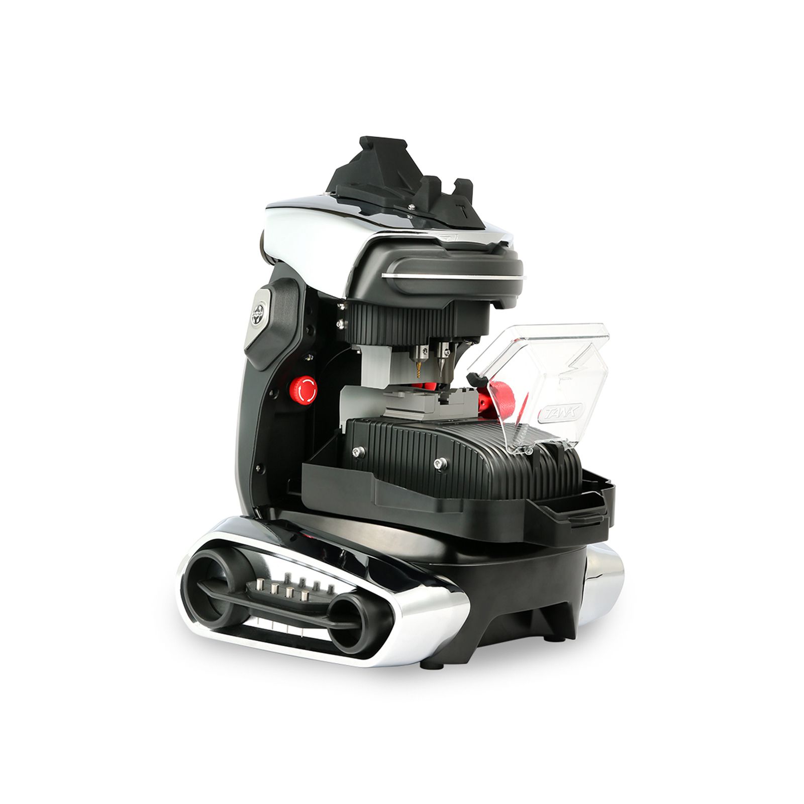 2024 2M2 TANK 2 Pro TANK II Pro Máquina de corte de chaves CNC Adicionar chaves de casa Mul-T-lock, Dimple, chaves de vários pontos com controle de APP móvel da concha protetora