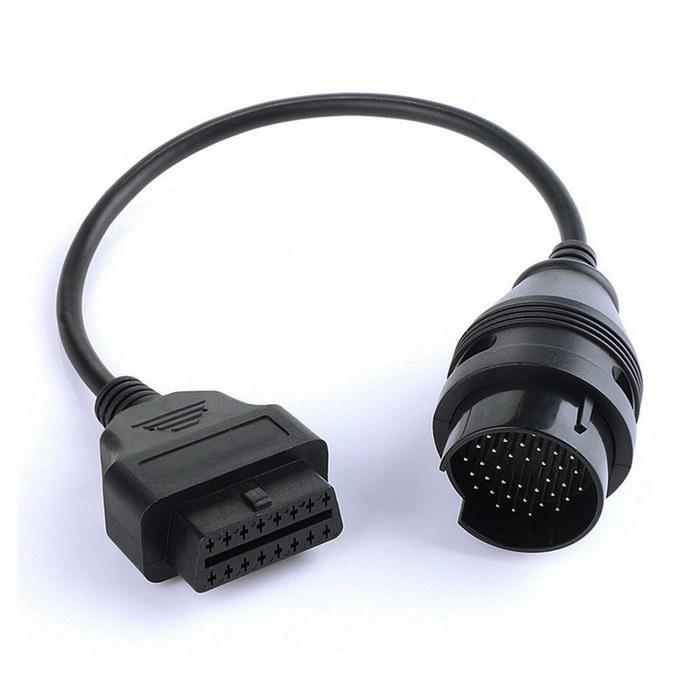 Promoção 38Pin a 16Pin OBDII Cable For IVECO Trucks Diagnostic Tool -Black Version