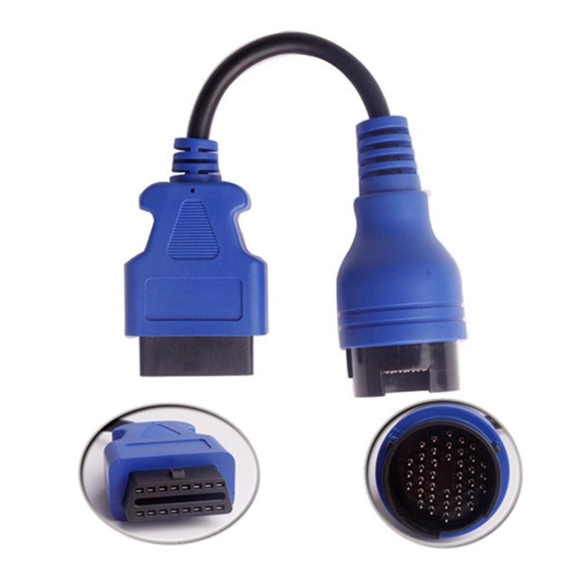 Cable OBDII Top Quality Pin38 a 16Pin para Camiões IVECO Diagnóstico Tool -Blue Versão