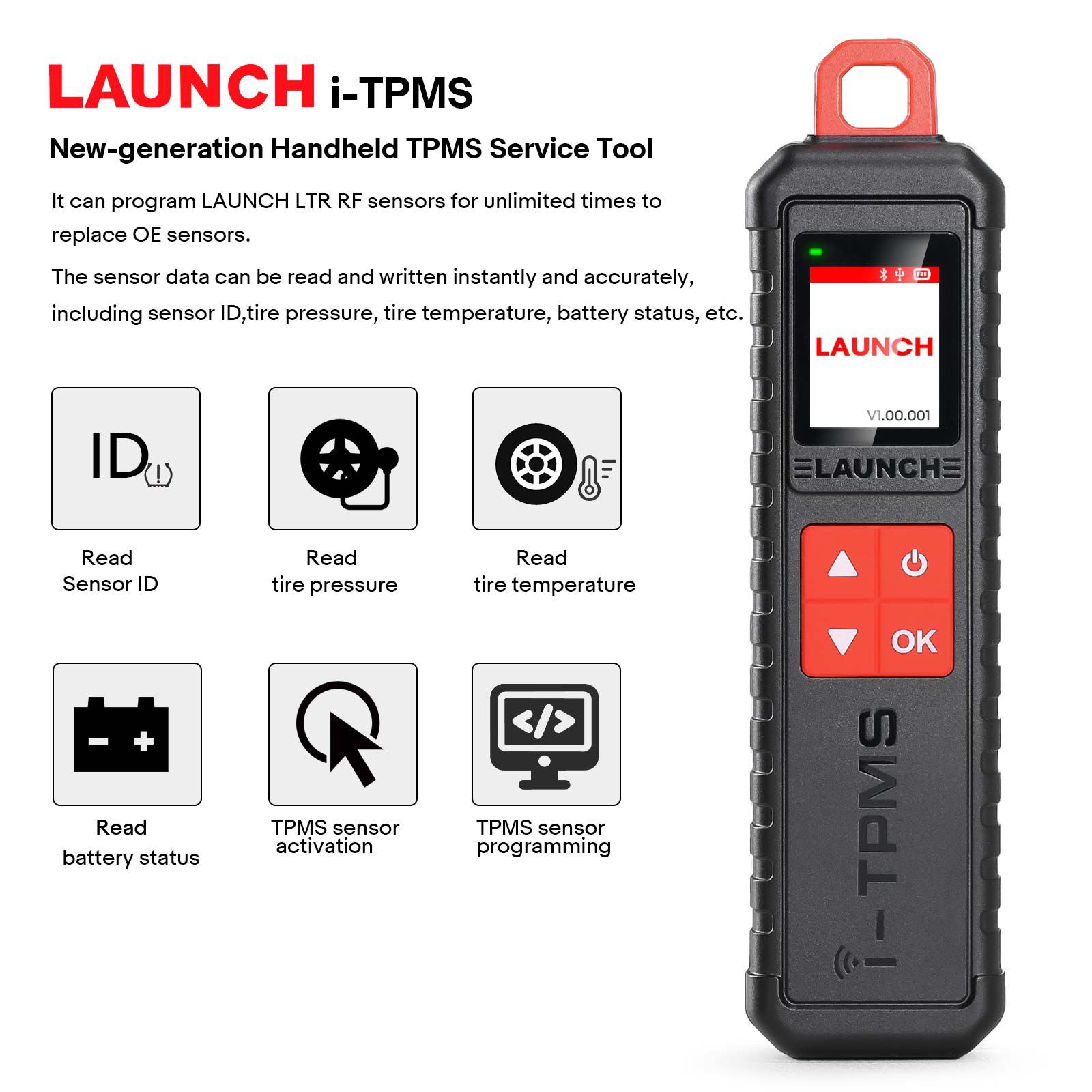 Comprar 50pcs Lançamento LTR-03 RF Sensor 315MHz & 433MHz TPMS Sensor Ferramenta Metal & Borracha Obter um Lançamento Grátis i-TPMS Handheld TPMS Service Tool