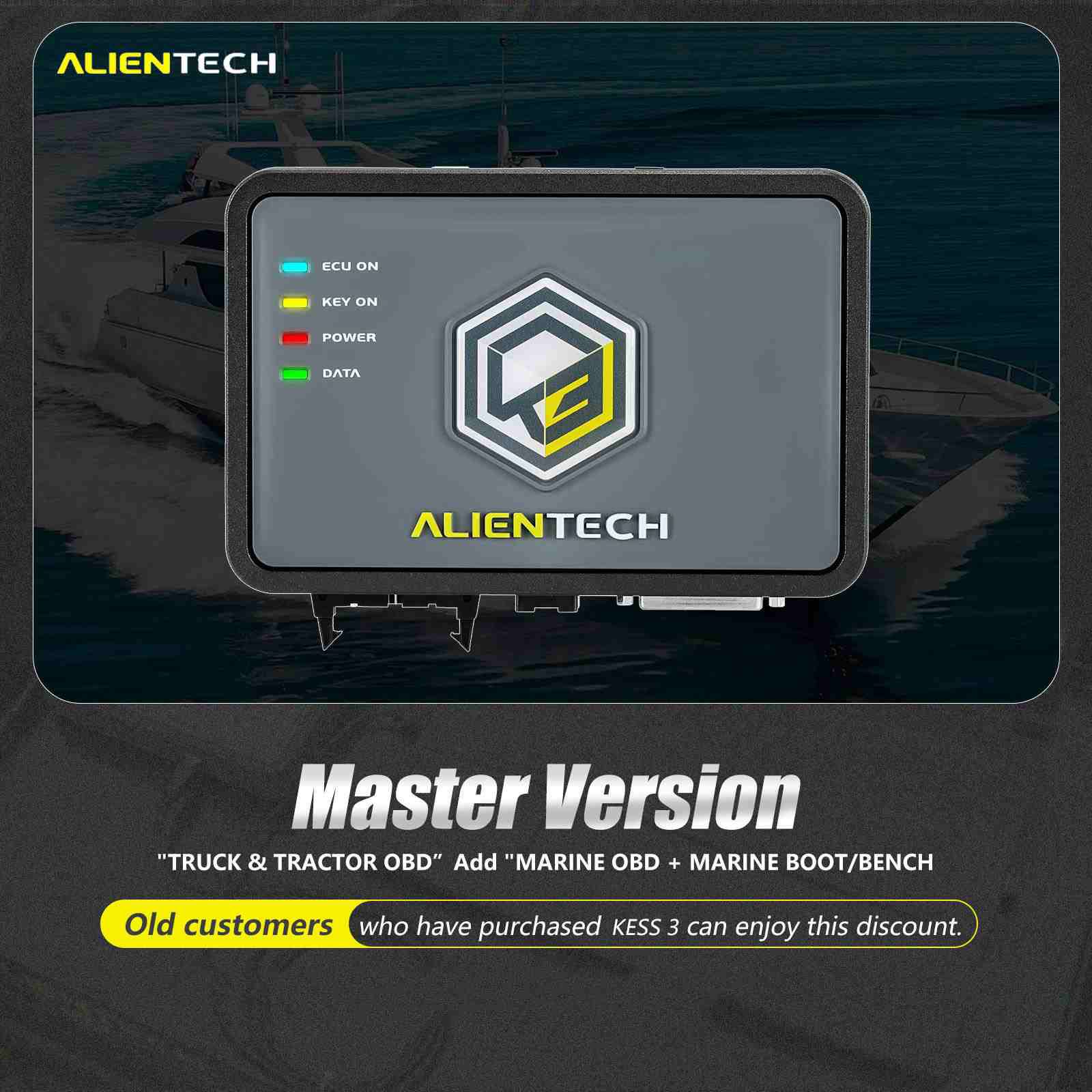 Adicionar marinho OBD + BOOT / ATIVAÇÃO de protocolos de banco para Alientech KESS V3 KESS3 mestre que já tem caminhão OBD ou protocolo de banco de arranque