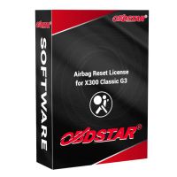 Autorização da função de redefinição do airbag para OBDSTAR X300 Classic G3