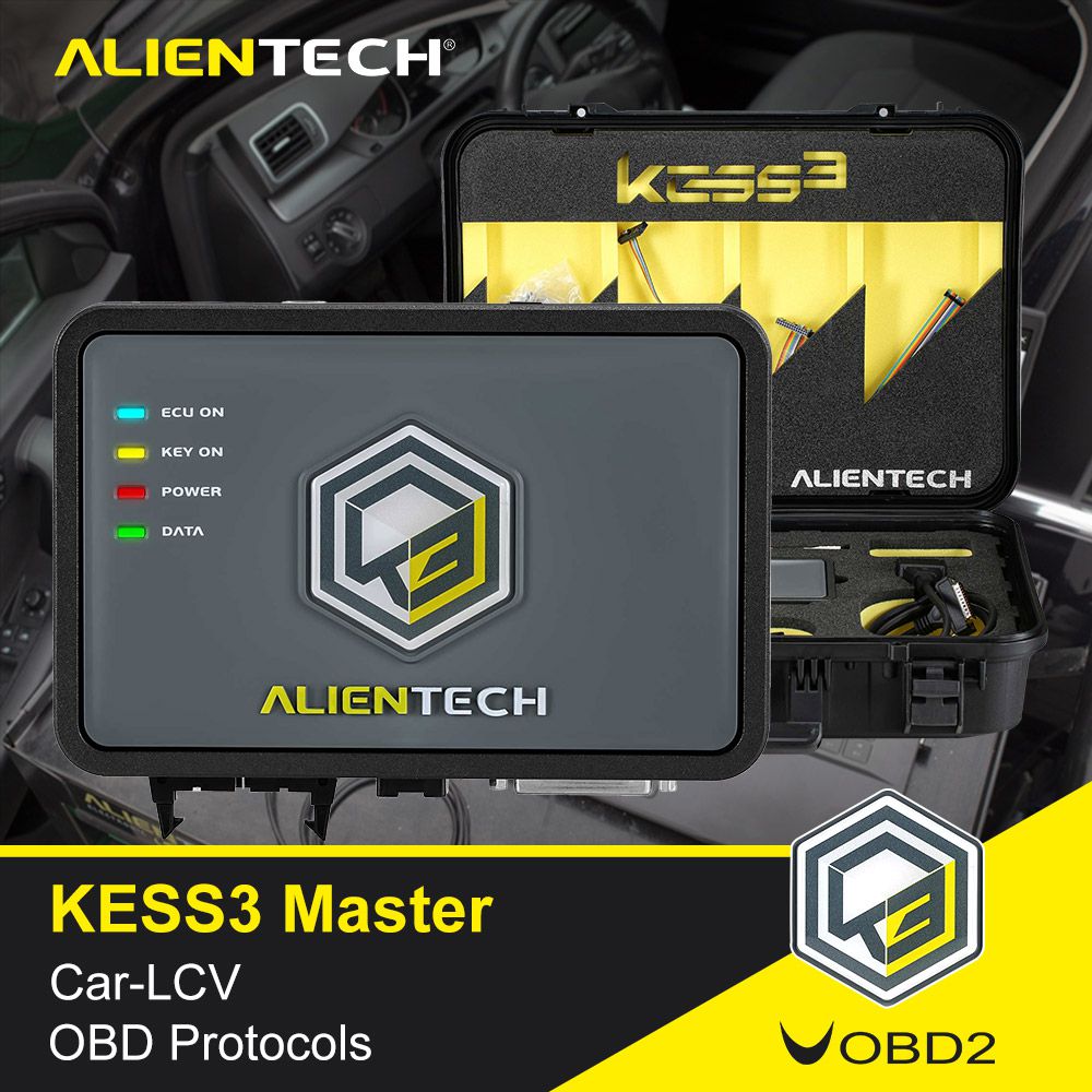 Original Alientech KESS V3 KESS3 versão mestra ECU e TCU ferramenta de programação com automóvel OBD-banco-arranque LCV protocolo autorização
