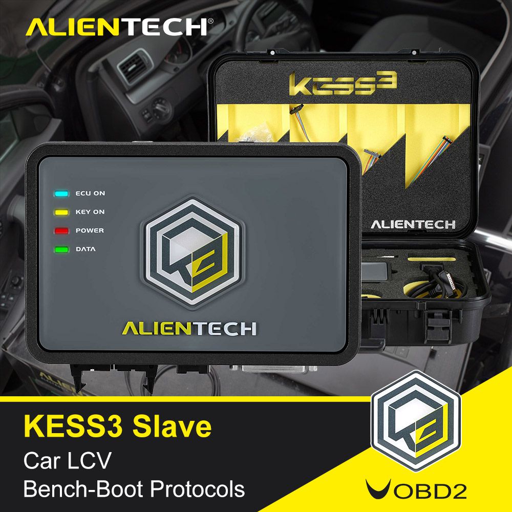 Ativação do protocolo do LCV do banco do carro do escravo original do Alientech KESS V3 KESS3