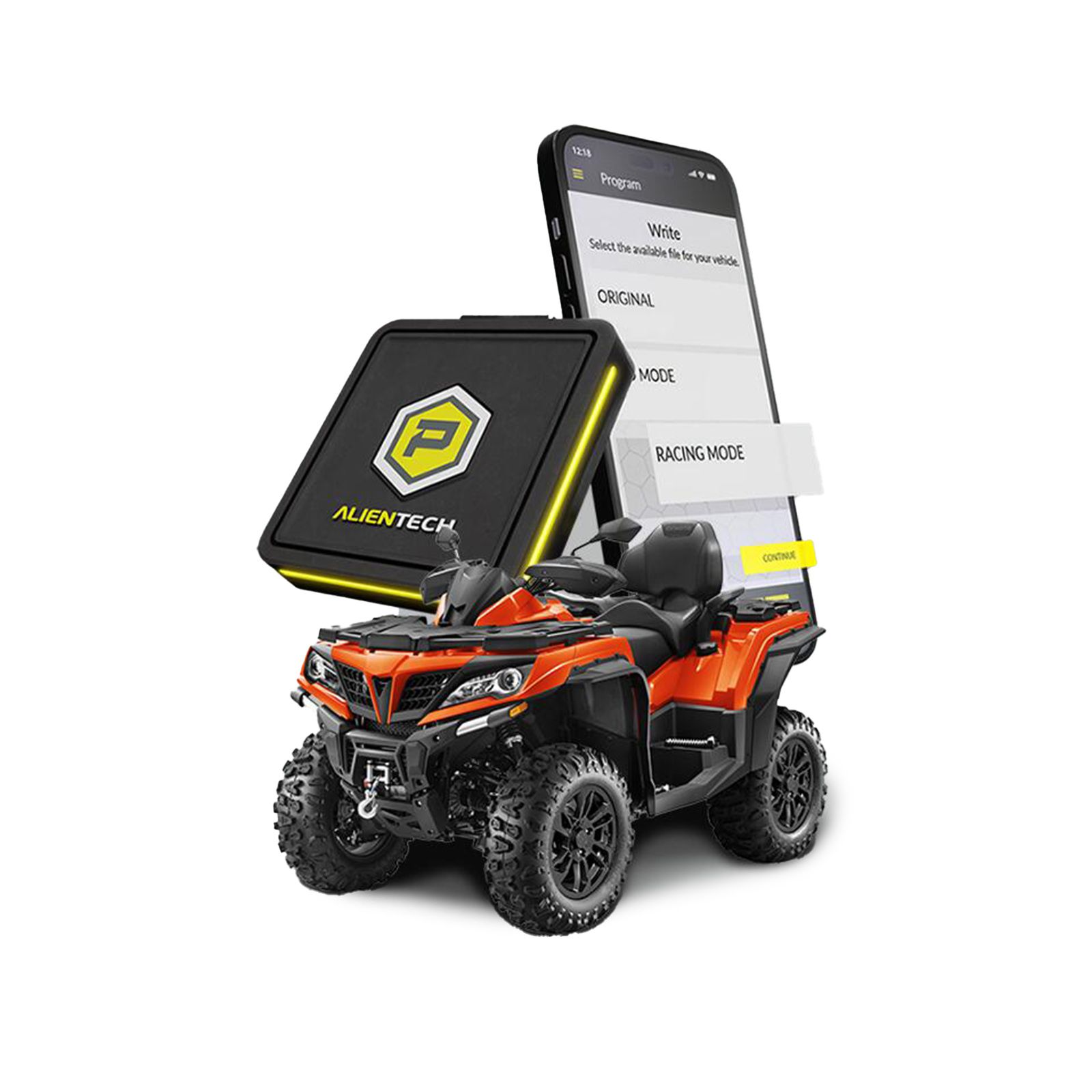 2024 Alientech Powergate com o Powergate App & Powergate Cloud, personaliza o desempenho do veículo com um toque no seu smartphone