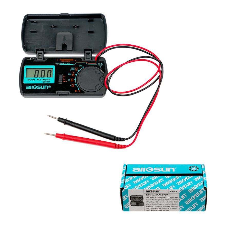 Multímetro digital All-Sun EM3081 para medição de tensão CC e CA