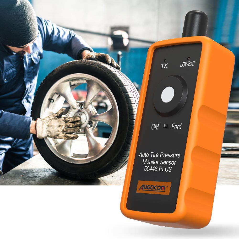 AUGOCOM Auto Tire Pressure Monitor Sensor 50448 Plus 2in1 TPMS ferramenta de ativação para GM e Ford