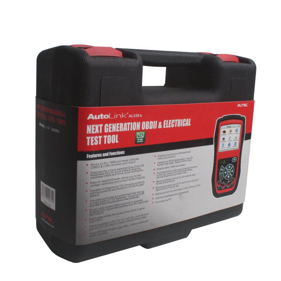 Autel AutoLink AL539B OBDII Code Reader &Electrical Test Tool Update Online With Multi Language
