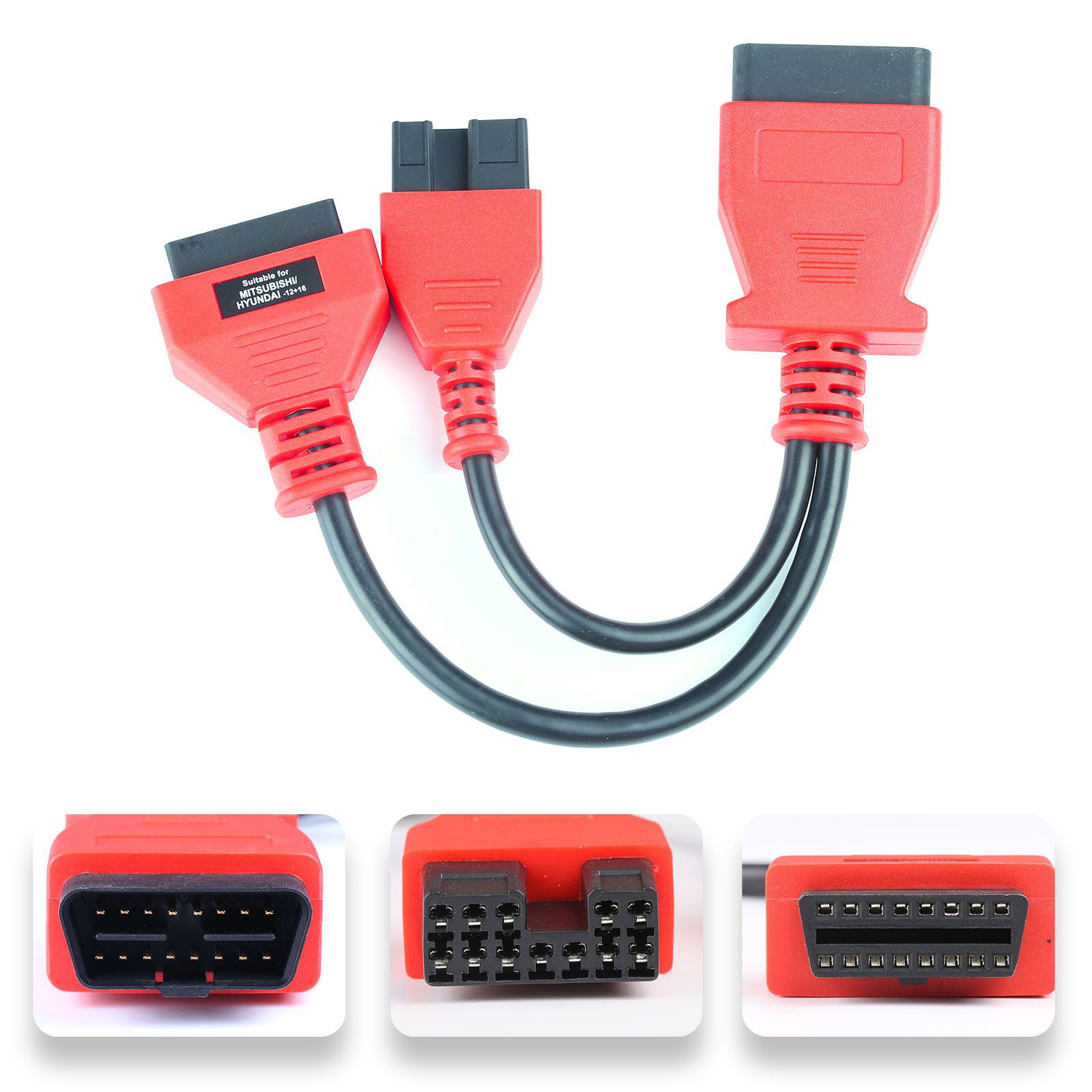 Autel Conjunto Completo de Cabos OBDII e Conectores Kit para DS808/MK808/MP808 (Apenas Cabos e Conectores)