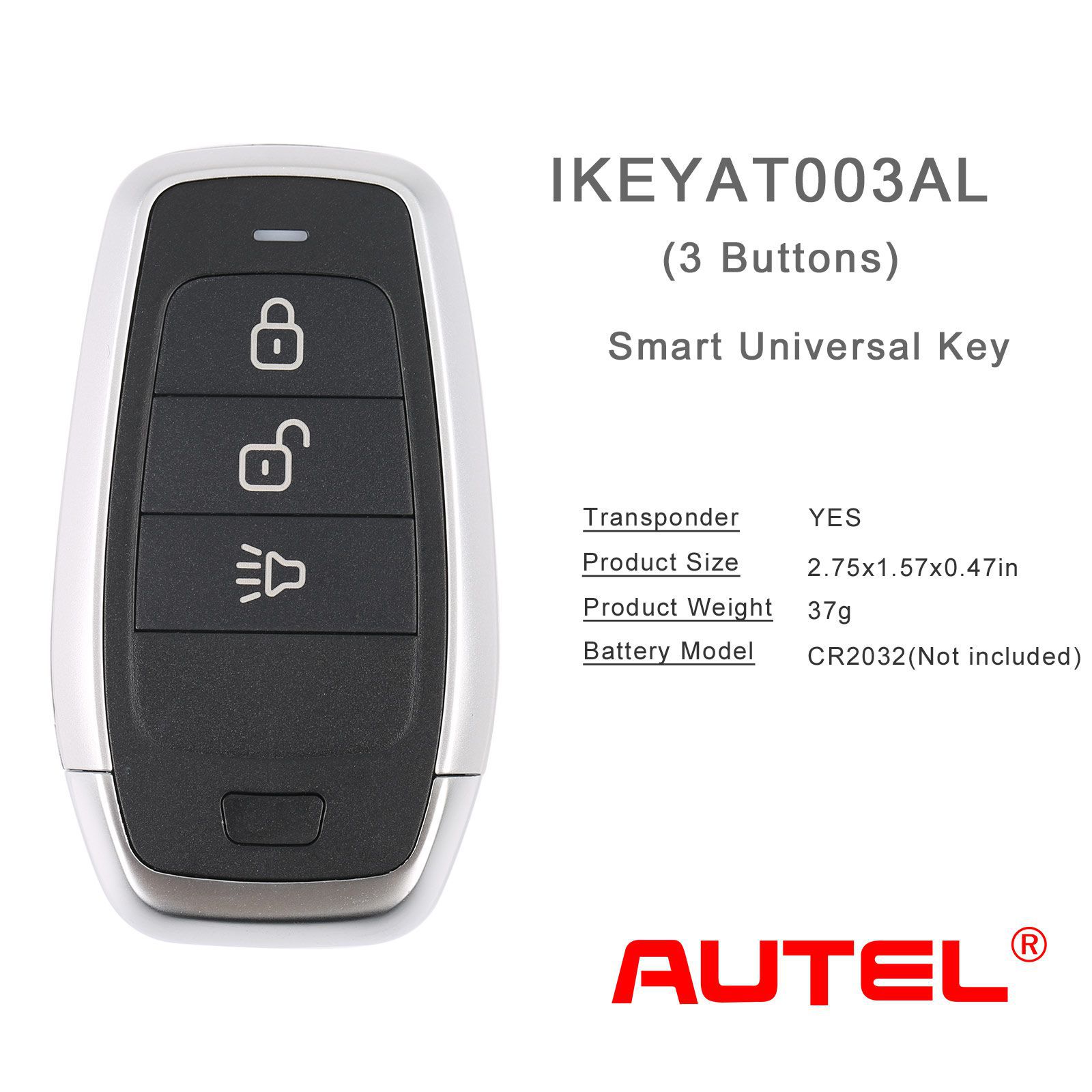 AUTEL IKEYAT003AL 3 Botões Independente Universal Smart Key 5 pçs/lote