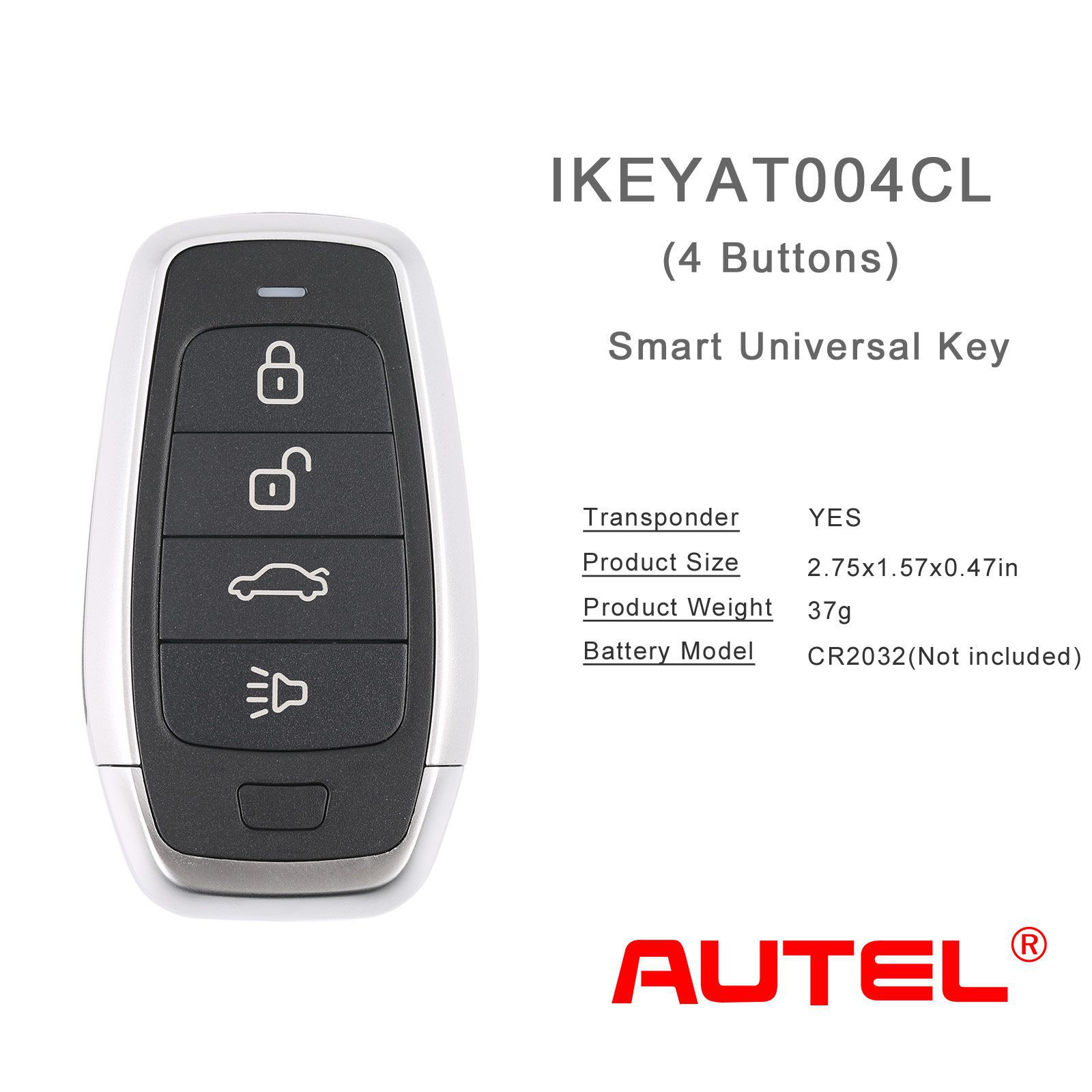 AUTEL IKEYAT004CL 4 Botões Independente Universal Smart Key 5 pçs/lote