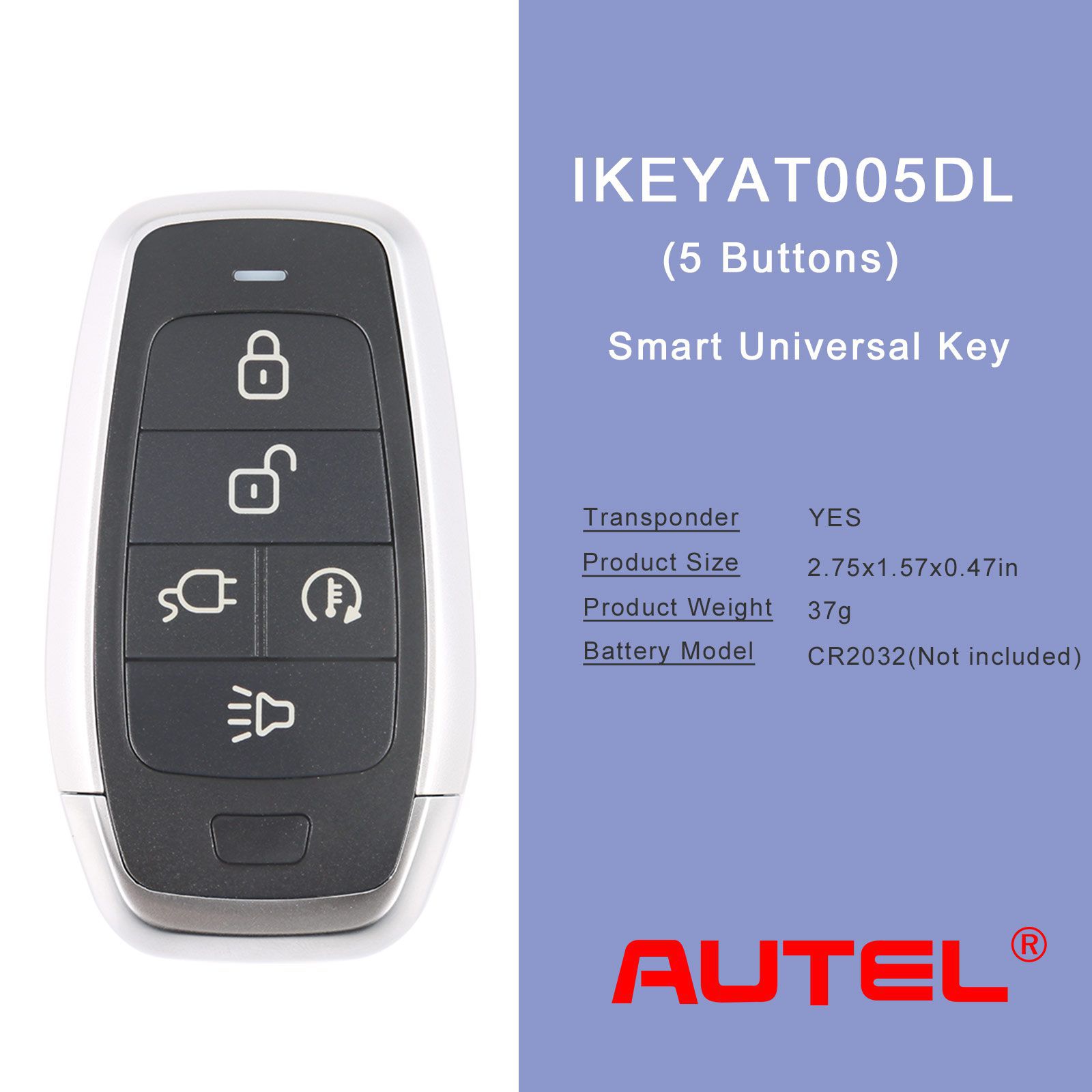 AUTEL IKEYAT005DL 5 Botões Independente Universal Smart Key 5 pçs/lote