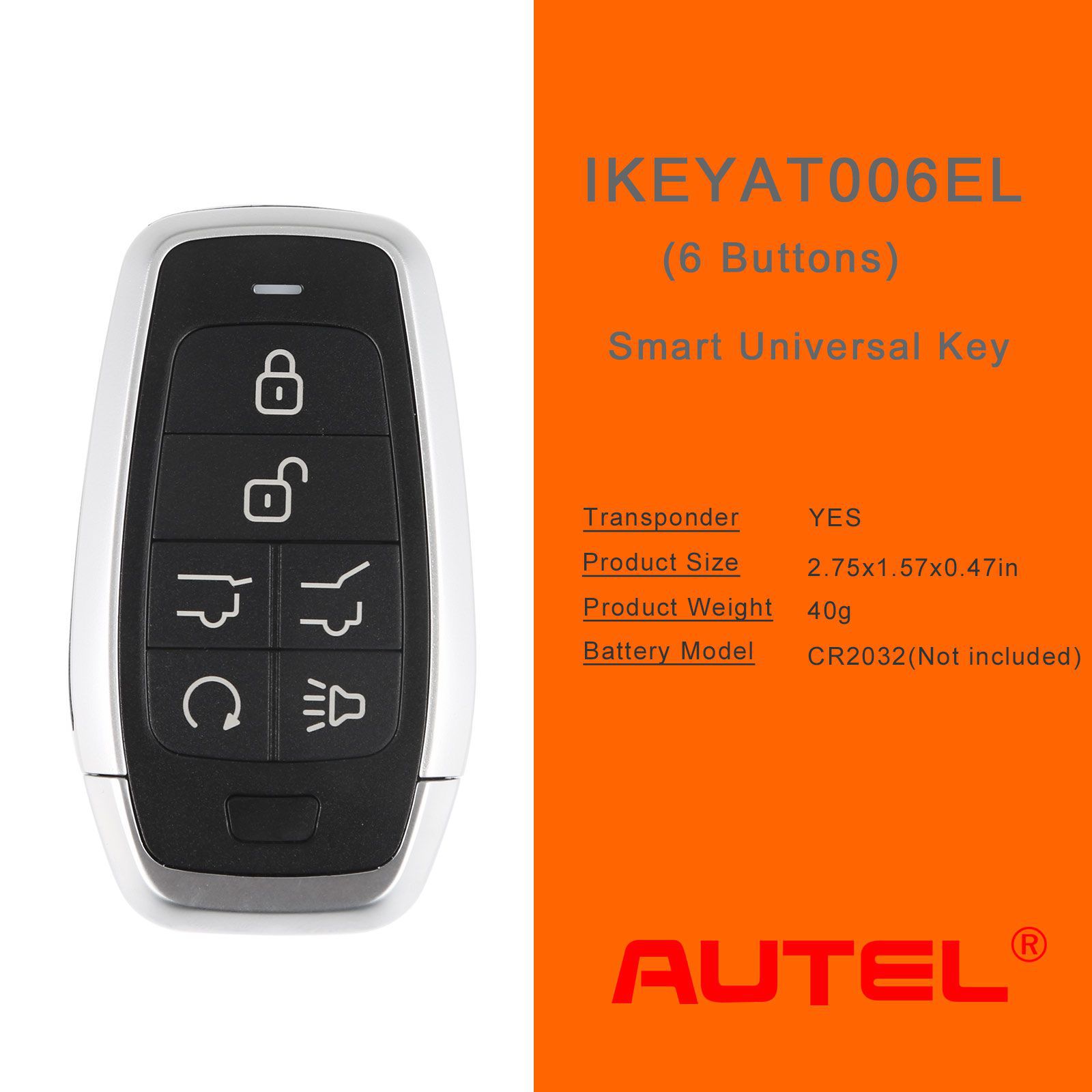 AUTEL IKEYAT006EL 6 Botões Independente Universal Smart Key 5 pçs/lote