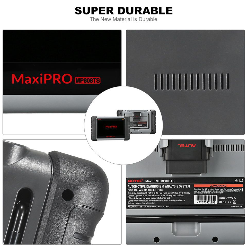 Autel MaxiPRO MP808TS Automotive Diagnostic Scanner com TPMS Service Function e Wireless Bluetooth (Primeira Versão de Maxisys MS906TS)