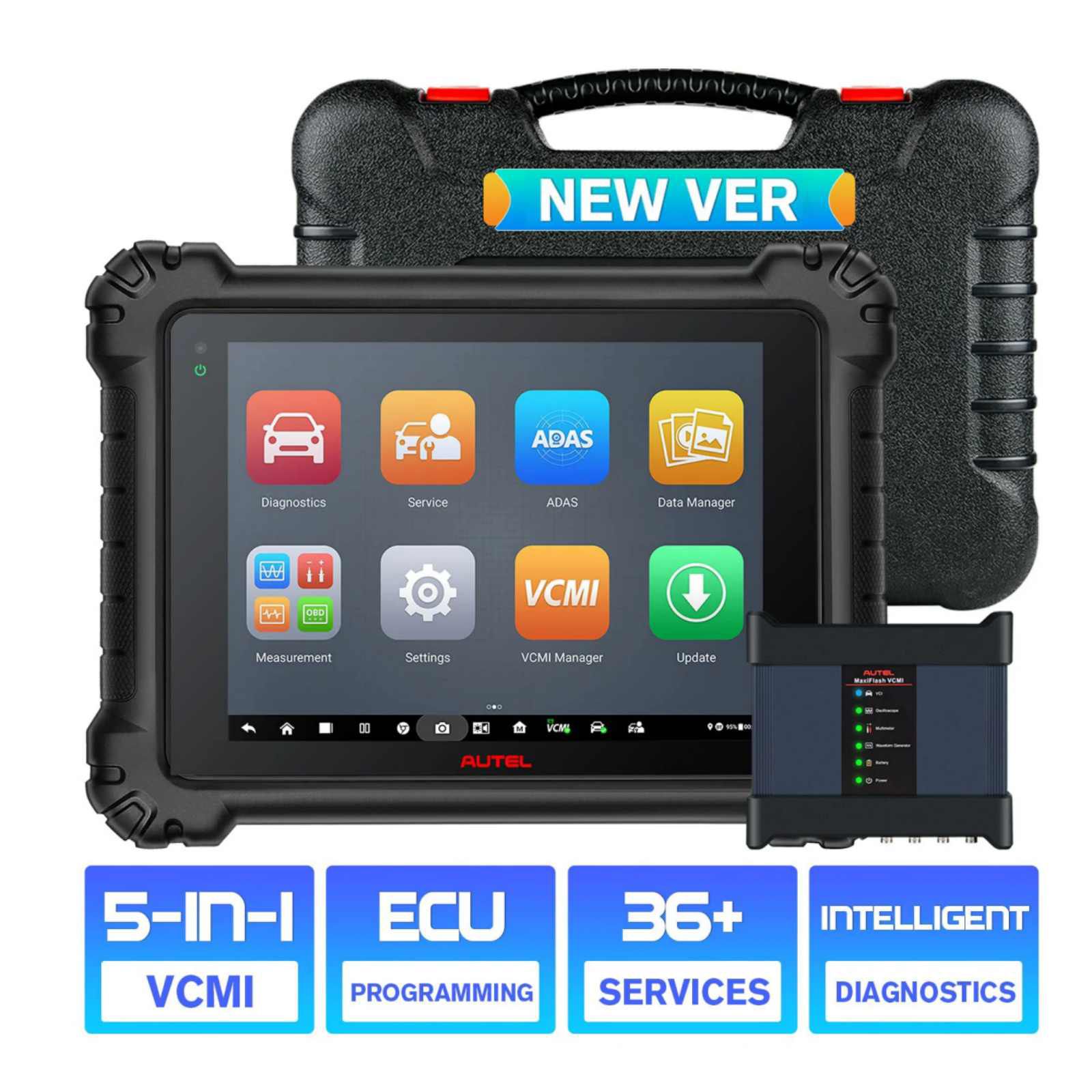 2025 Autel Maxisys MS919 Scanner de diagnóstico 5-em-1 VCMI, programação e codificação de ECU