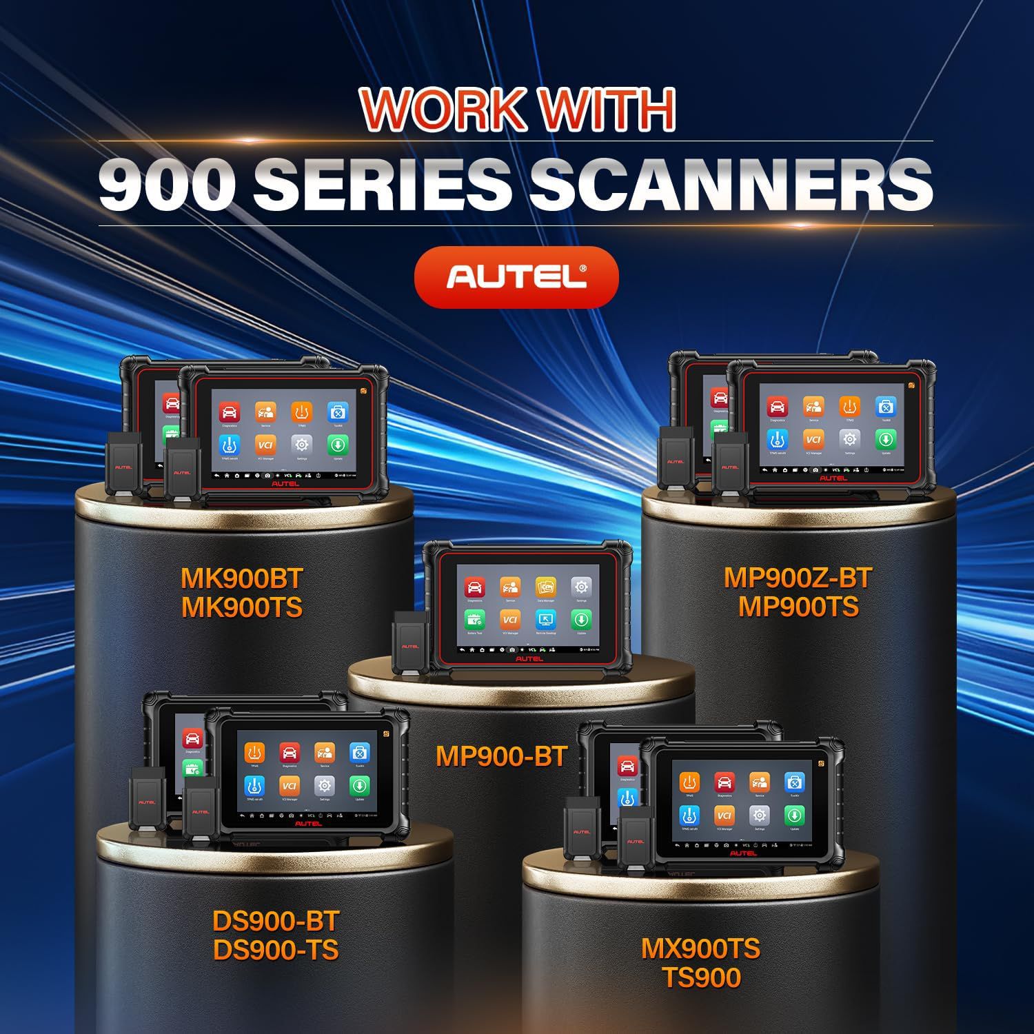 2025 Autel MaxiVCI V150 VCI150 Dongle sem fio, trabalho de protocolo CAN FD / DOIP de suporte para Autel 900 Series Scanners MK900BT MP900BT MP900Z-BT MP900TS