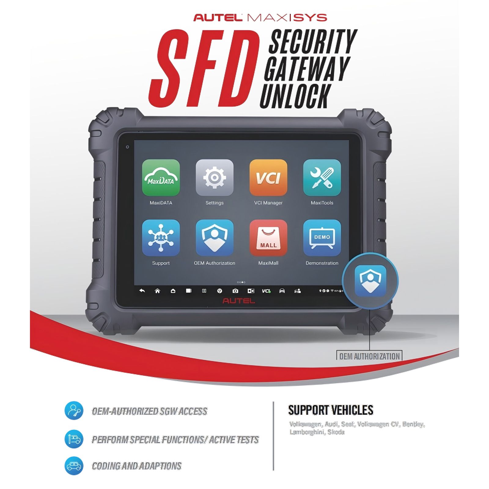 AUTEL VAG SFD Serviço de autorização de um ano (somente assinatura)