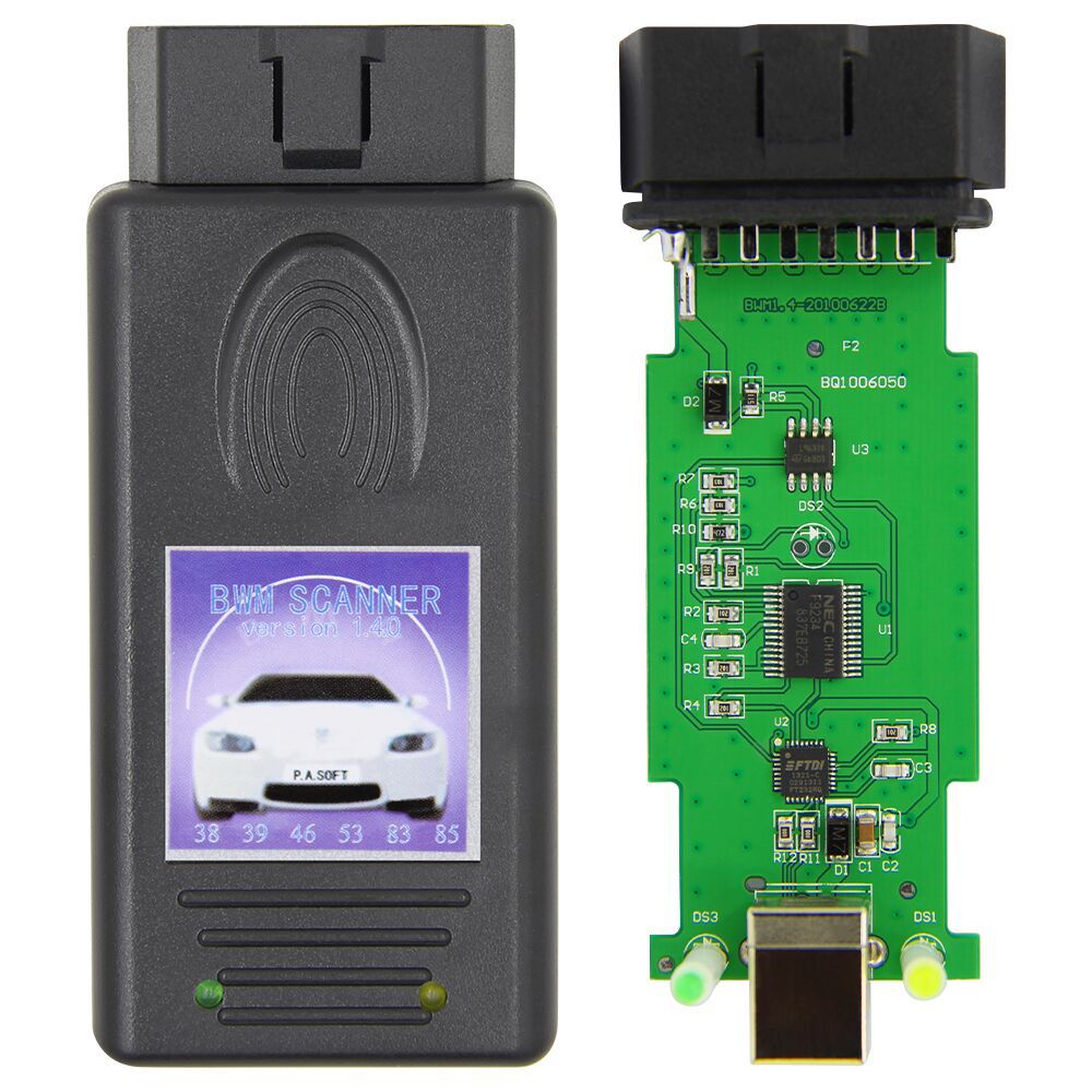 Promotion Auto OBD2 Scanner V1.4.0 For BMW Unlocked Version with FTDI FT232RL Chip