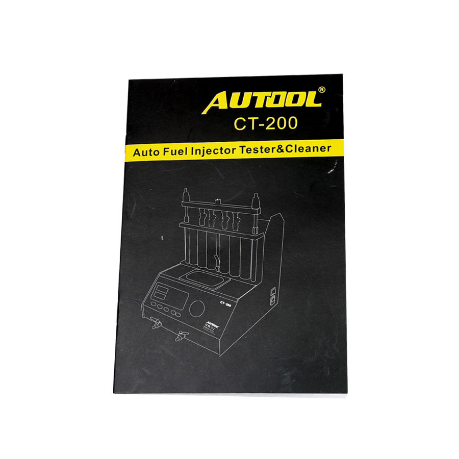 AUTOOL CT200 Ultrasônico Fuel Injector Cleaner &Tester Support 110V /220V com Painel Inglês