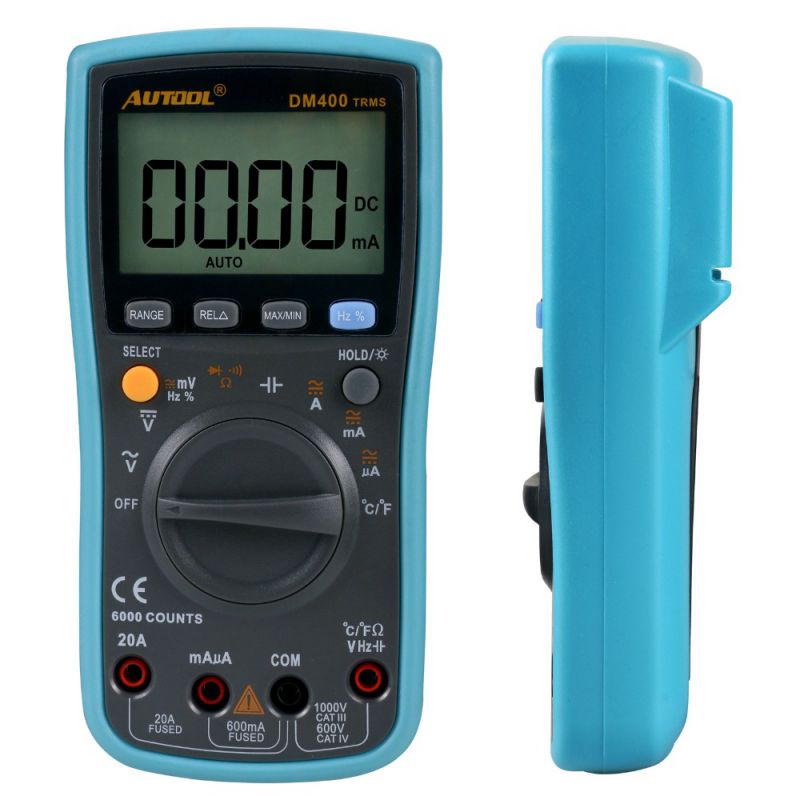 Conta Multimetro 6000 Digital Multimeter Backlight AC /DC Ammeter Voltmeter Ohm Portable Meter