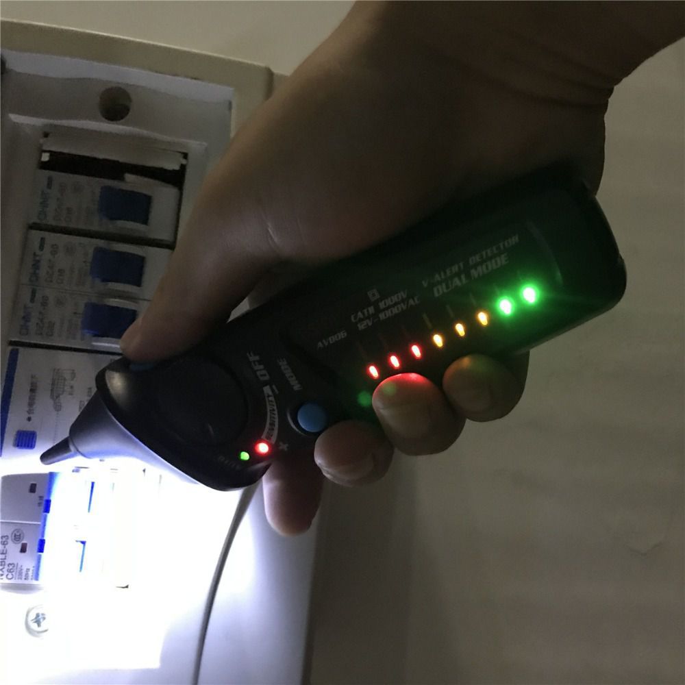 BSIDE AVD06 Dual Mode Non-contact Voltage Detector AC 12-1000V Auto/Manual NCV Tester Sensibilidade de Verificação de Fio Ao Vivo Ajustável