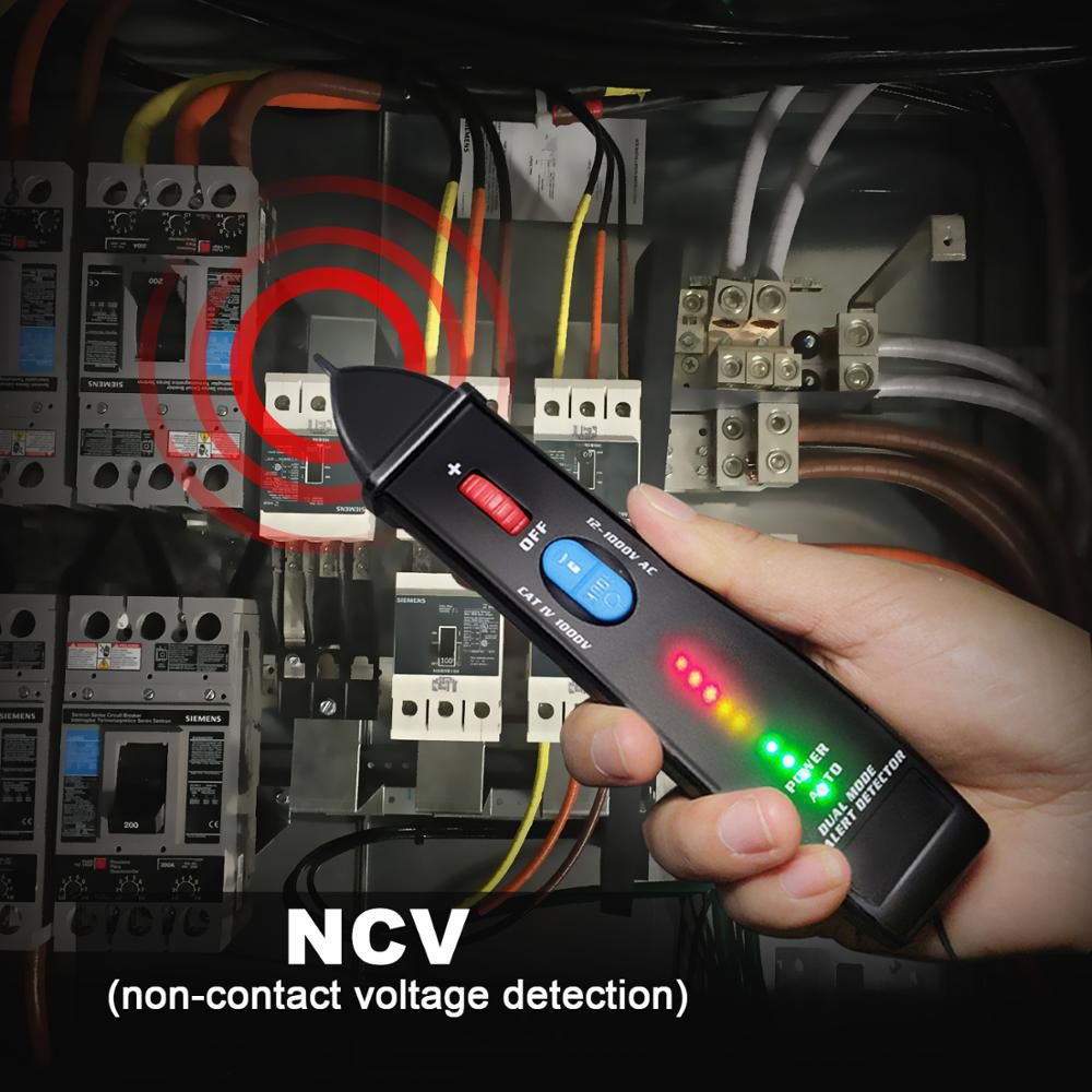 Indicador do detector de tensão sem contato BSIDE AVD07 Smart Electric Pen Tester Live/Neutral distinção de fio Verificação de continuidade NCV
