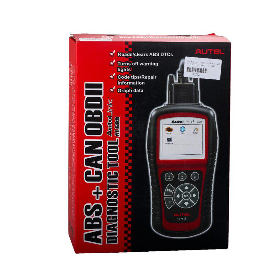 MELHOR AutoLink AL609 ABS CAN OBDII Diagnostic Tool Diagnoses ABS System Codes Internet Actualizável