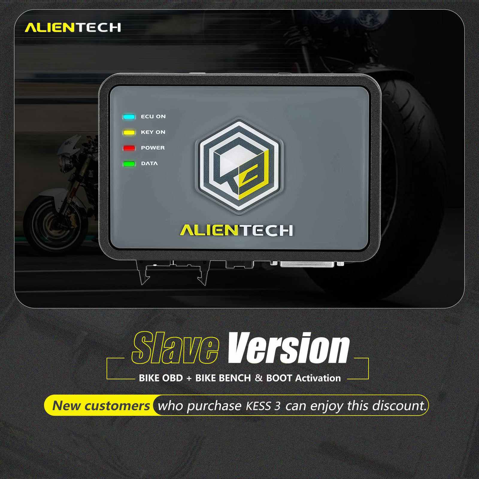 BIKE ATV & UTV OBD + BIKE BENCH BOOT Protocolos Ativação para Alientech KESS V3 KESS3 escravo novos usuários