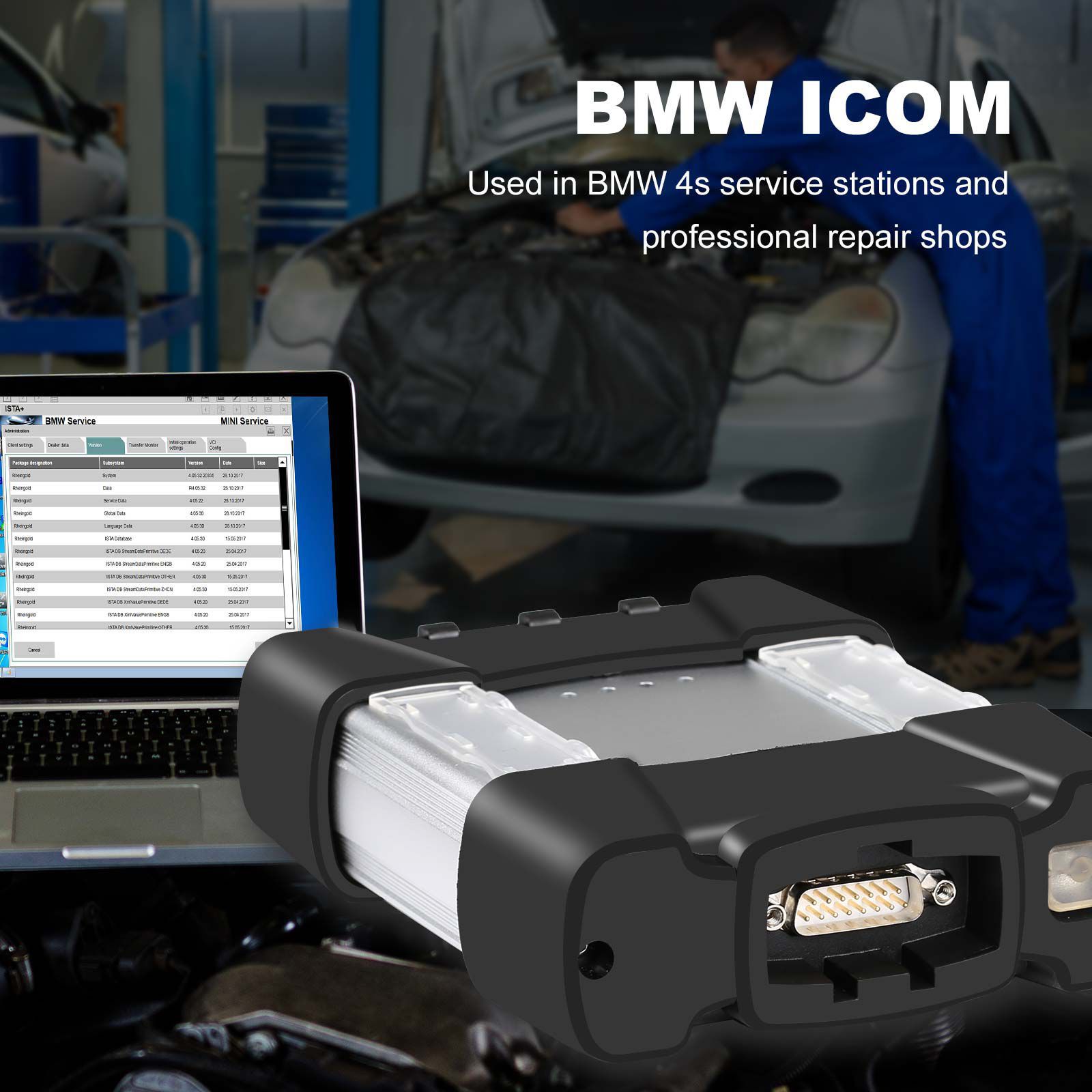 Ferramenta diagnóstica profissional BMW ICOM NEXT com função WIFI