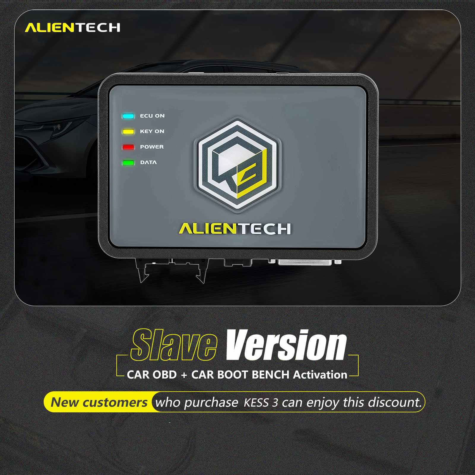 Ativação dos protocolos de arranque do carro LCV OBD + Banco para os novos usuários do escravo de Alientech KESS V3 KESS3