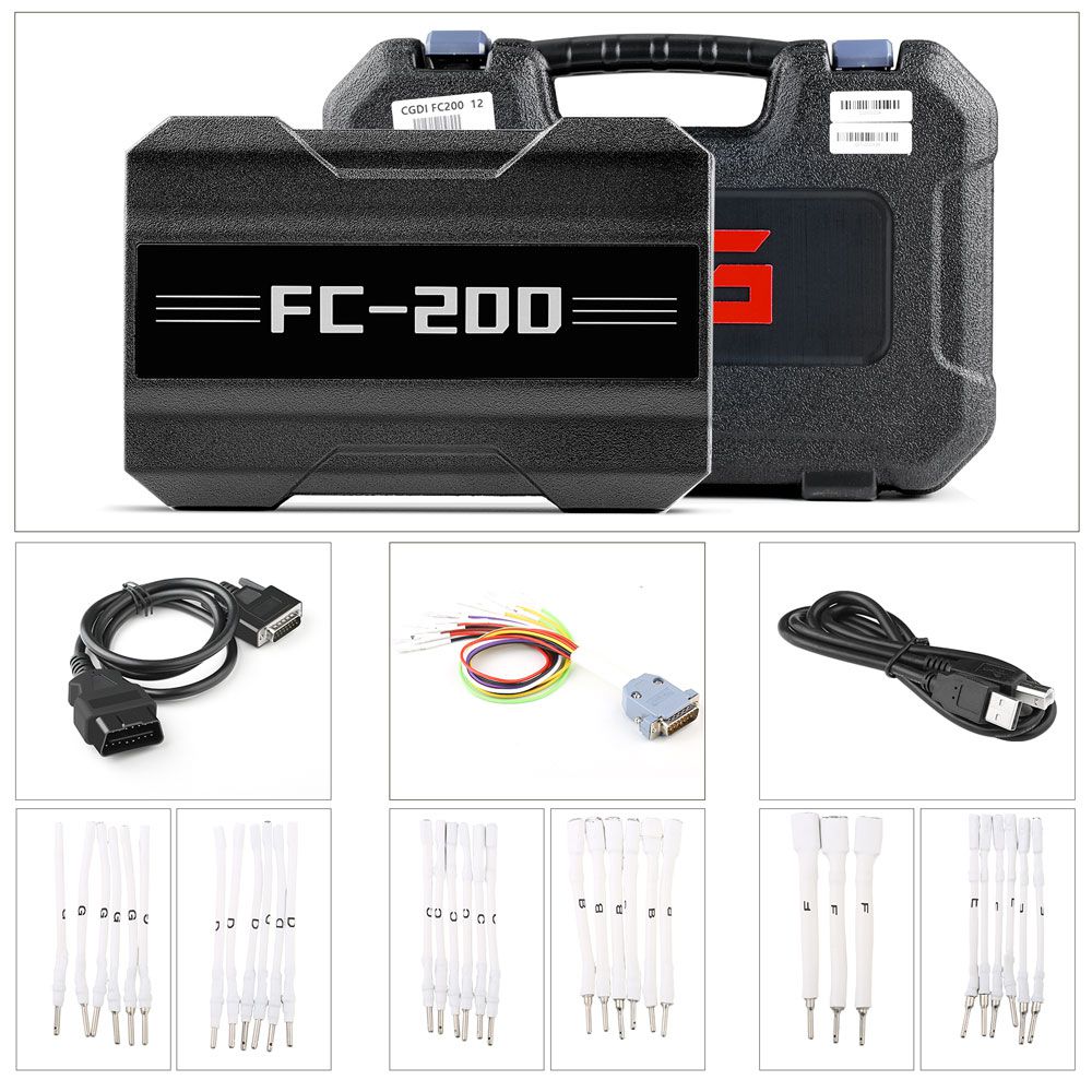 CG FC200 ECU Programador Versão Completa com Novos Adaptadores Conjunto 6HP & 8HP / MSV90 / N55 / N20 / B48 / B58 e MPC5XX Adaptador para EDC16 / ME9.0