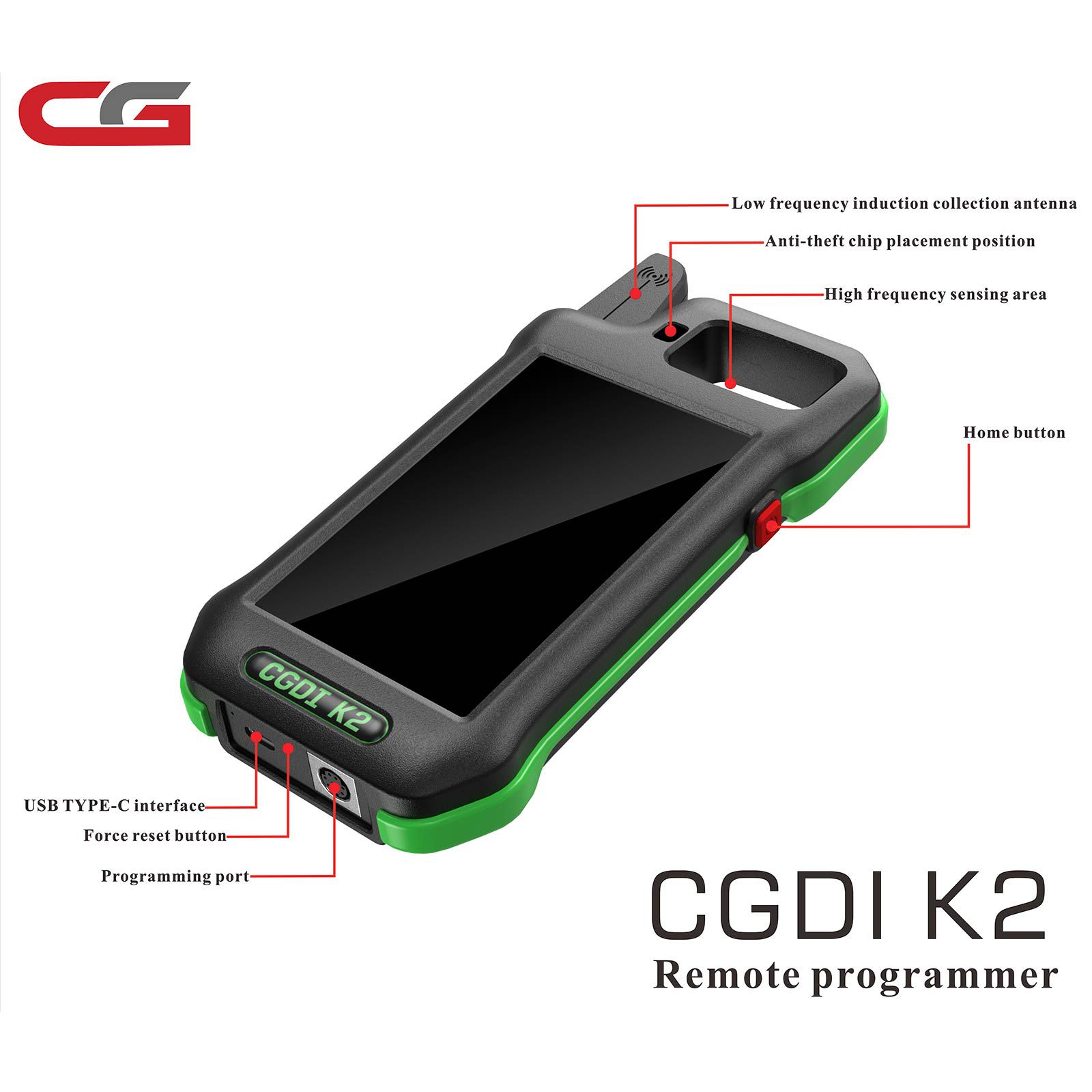 2025 Wifi CGDI K2 Car Key Unlock Tool Smart Locksmith Key Tool Remote Generator Support 96Bit ID48 Copy Obter Cabo de Renovação Grátis