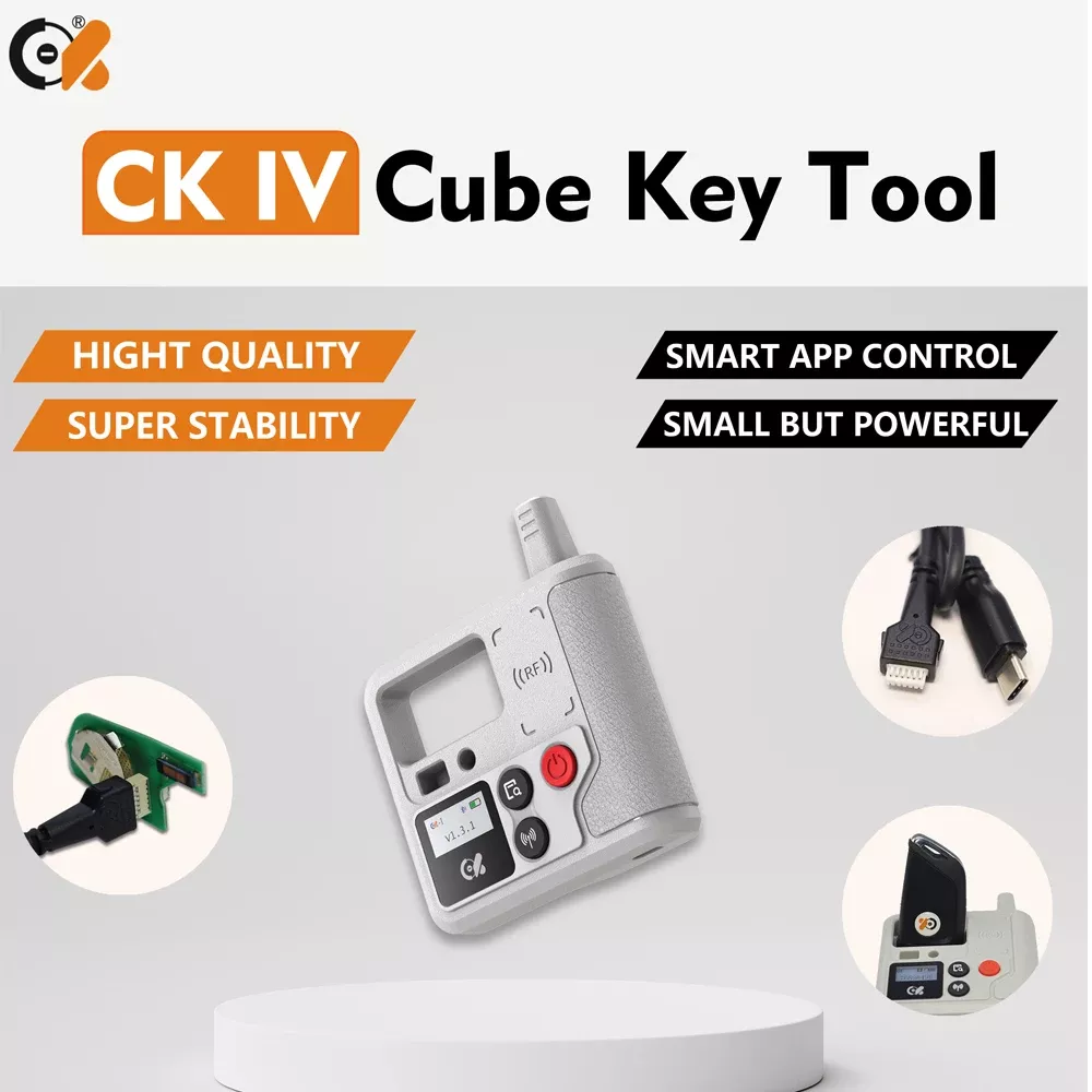 Dispositivo portátil da ferramenta de chave do cubo CK IV com detecção de frequência Bluetooth sem fio / geração de controle remoto / cópia de controle remoto