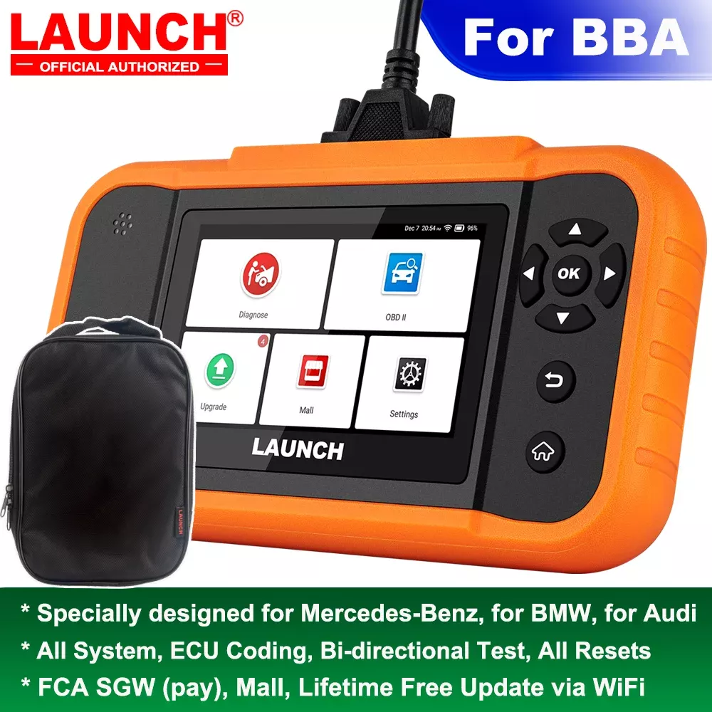 LAUNCH X431 Creader Elite 2.0 BBA ECU codificação teste ativo para BMW para Benz para o scanner OBD da ferramenta de diagnóstico do carro do Audi