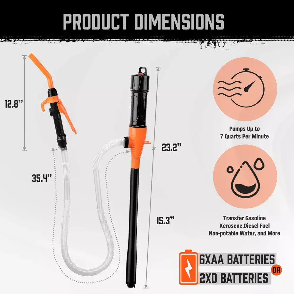 Bomba de transferência de líquido Siphon bomba de óleo elétrico bomba portátil operada água GasToolsFluid Extractor para barcos de motocicleta de carro