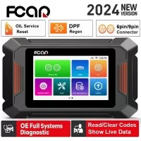 Fcar F802 scanner completo do sistema de diagnóstico da ferramenta D.P.F do regenerador diesel OBD2 do caminhão de serviço pesado para Cummins/Caterpillar
