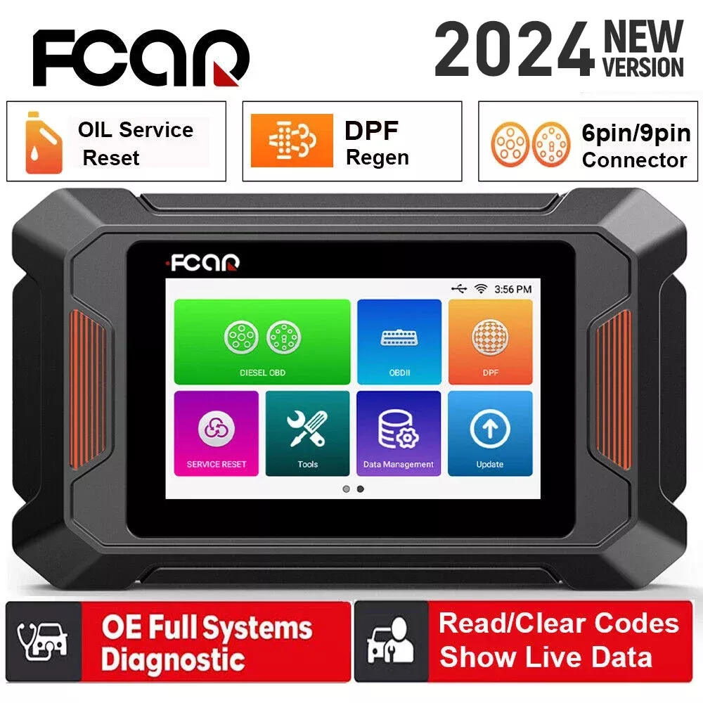 Fcar F802 scanner completo do sistema de diagnóstico da ferramenta D.P.F do regenerador diesel OBD2 do caminhão de serviço pesado para Cummins/Caterpillar
