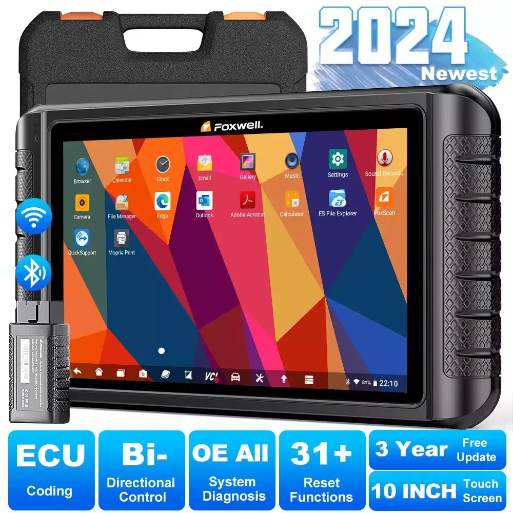 Scanner do carro do Bluetooth de FOXWELL NT1009 OBD2 todo o sistema A/F ajusta 35 redefinir as ferramentas de diagnóstico automático da codificação do ECU do teste do OBD 2