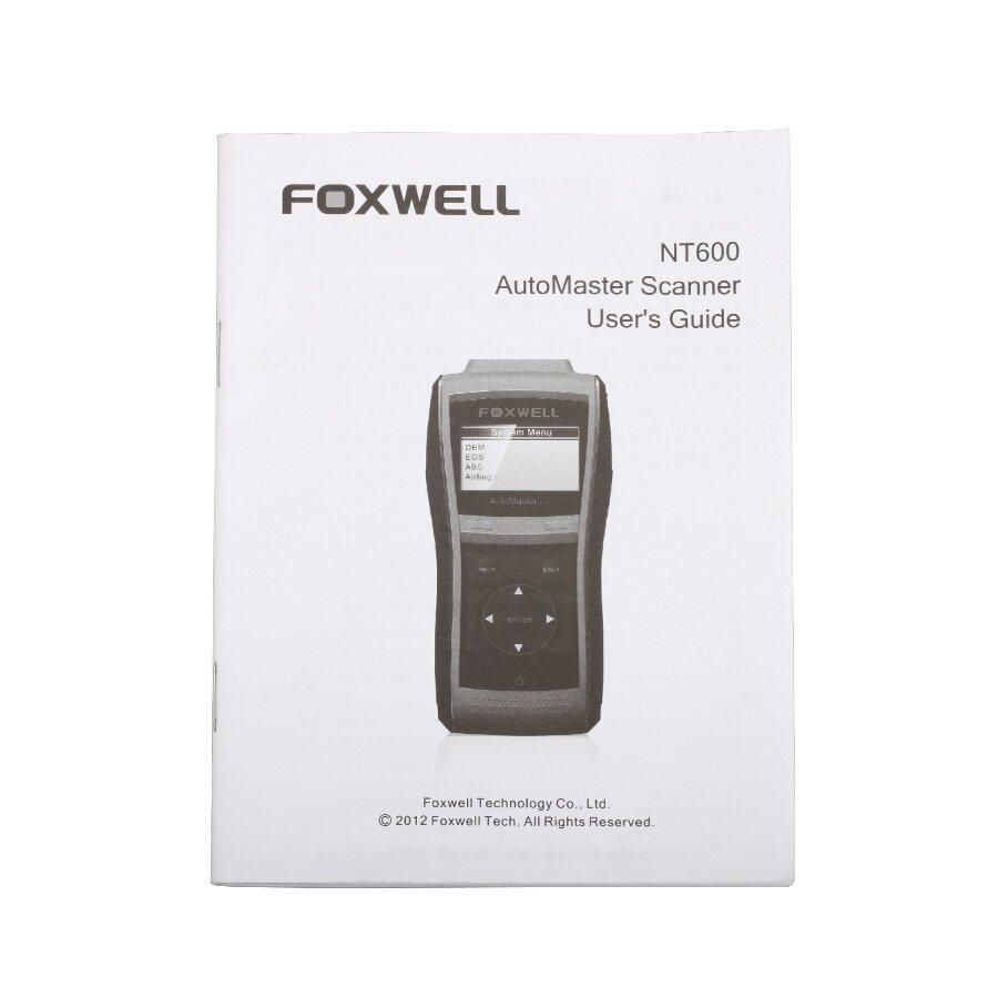 Foxwell NT600 Motor Airbag ABS SRS Reset Scan Tool for Cars /SUVs /minivans