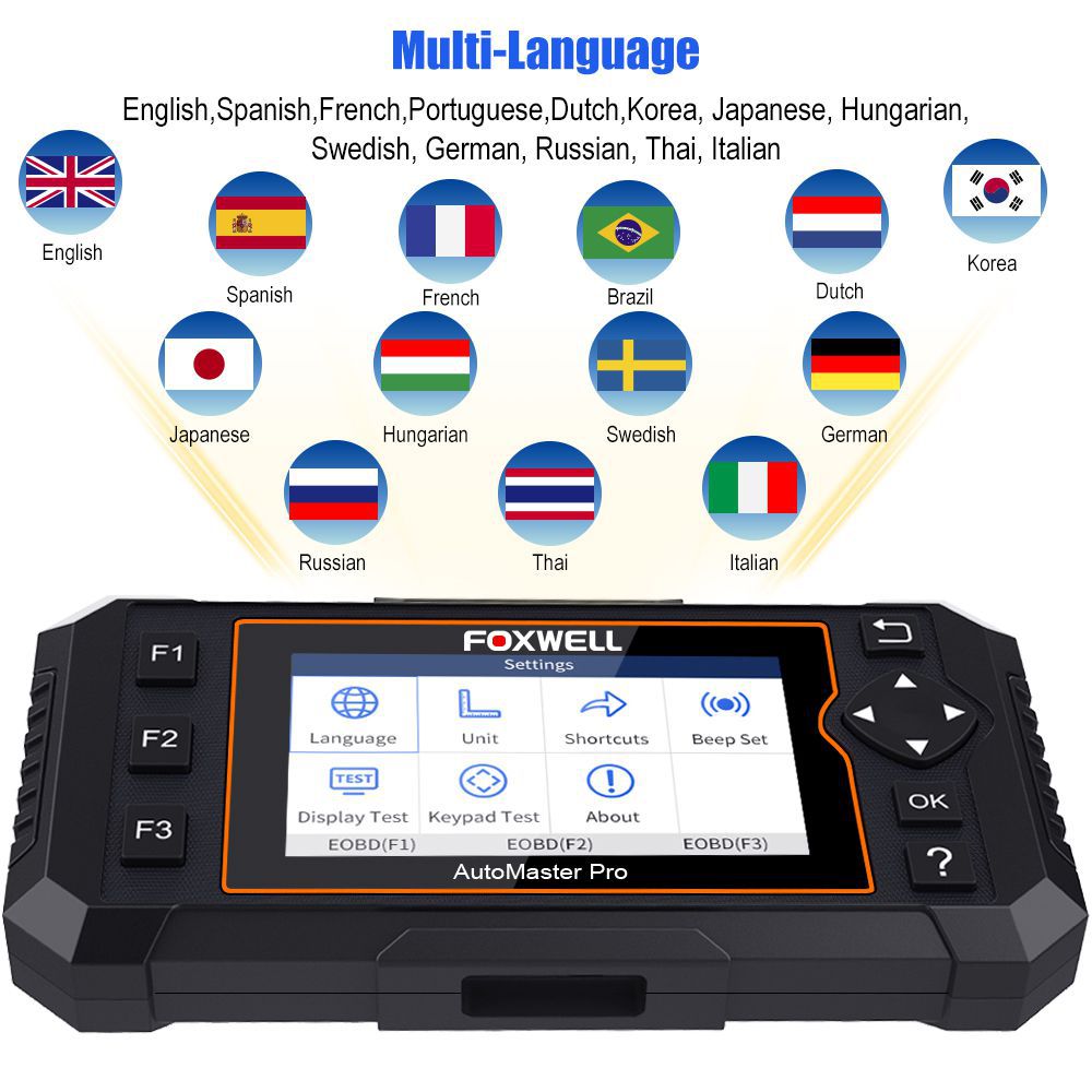 Foxwell NT624 Elite OBD2 Scanner Full System OBD2 Scanner Automotive Scanner EPB Oil Reset Diagnostic Tool Car Accessories Free Update